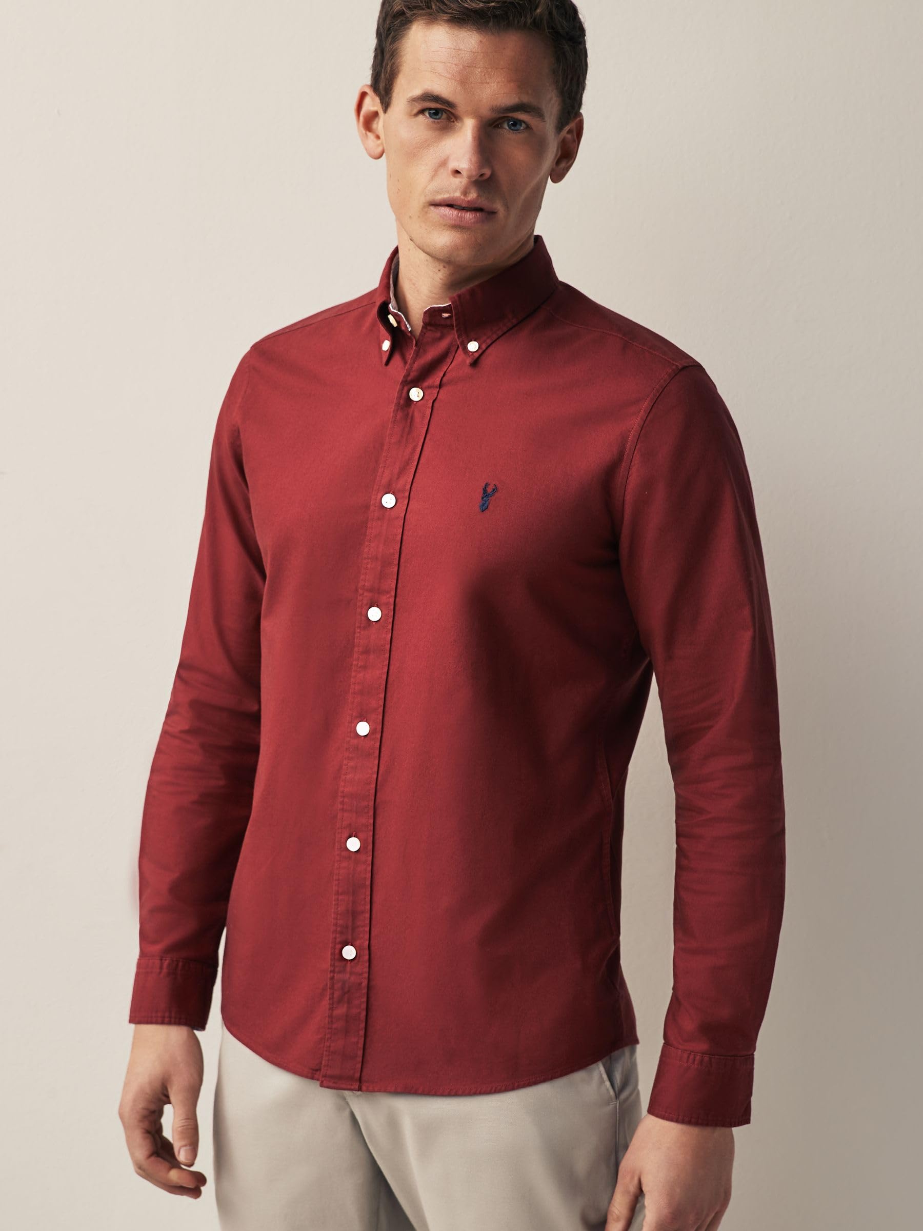 Next camicia oxford uomo maniche lunghe 3XL cotone button-down