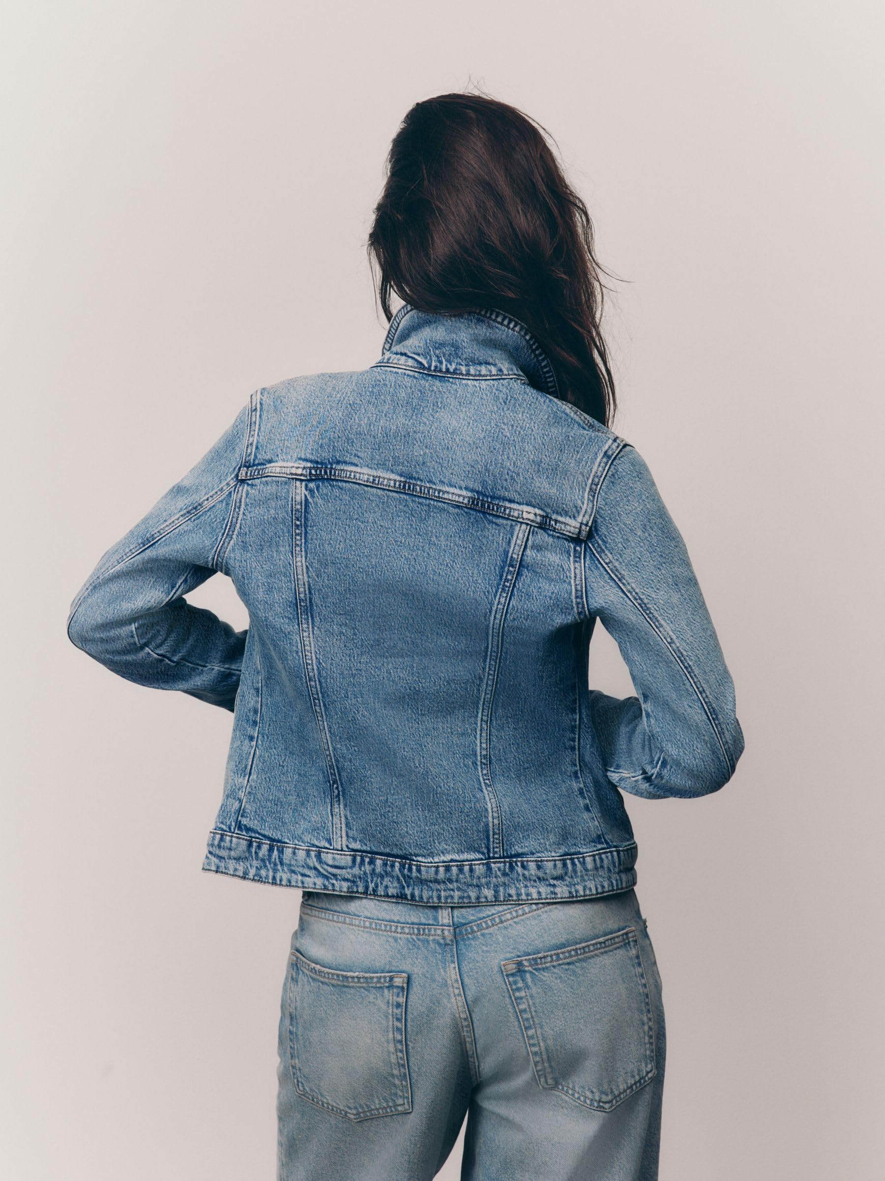 Next giacca denim aderente donna taglia 42 cotone