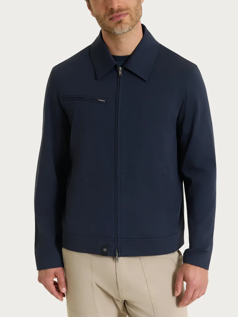 Ragno Compact Light Giacca manica lunga cotone Bleu