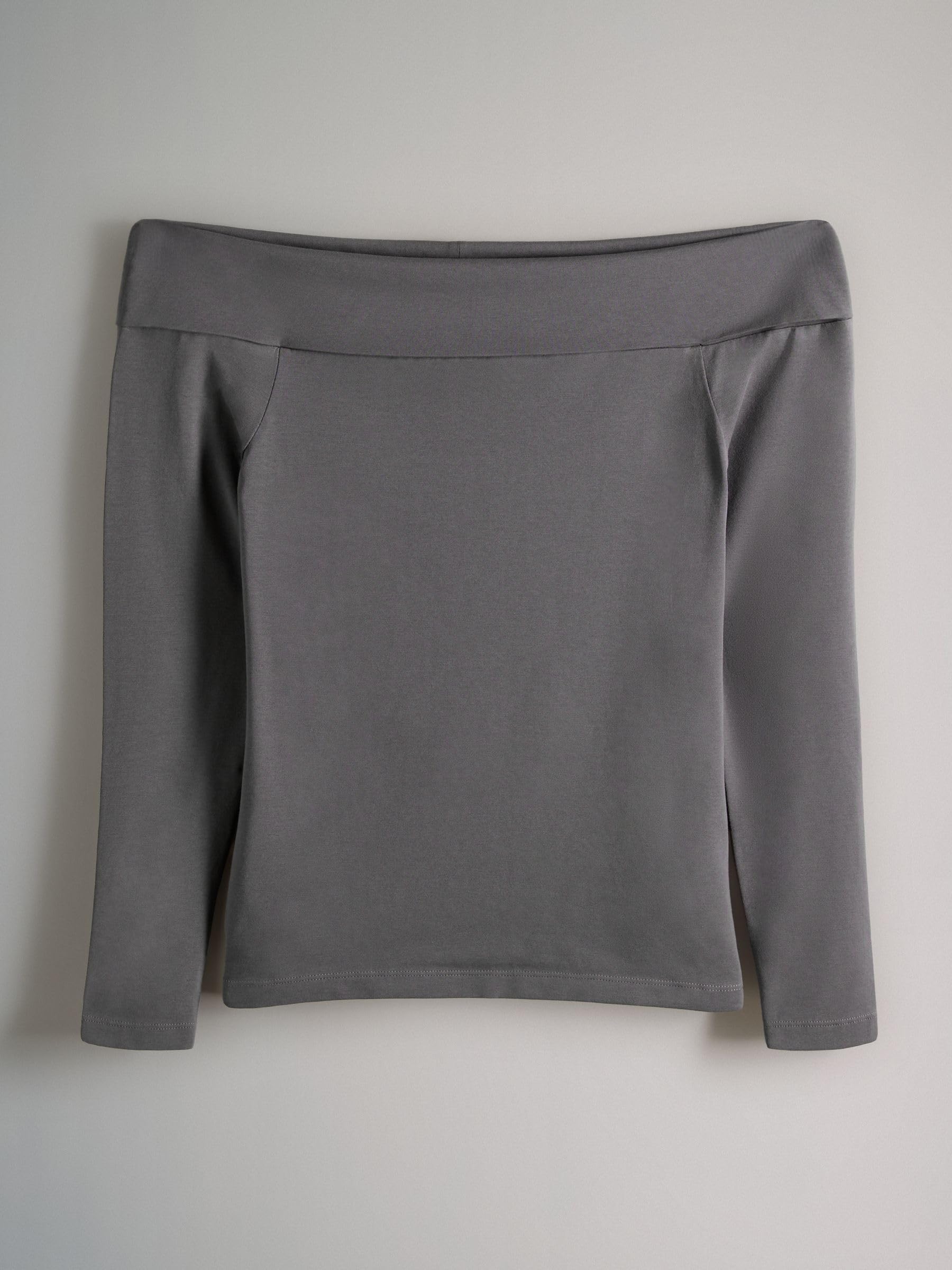 Geo Next The Set 3 top Bardot manica lunga nero bianco grigio cotone