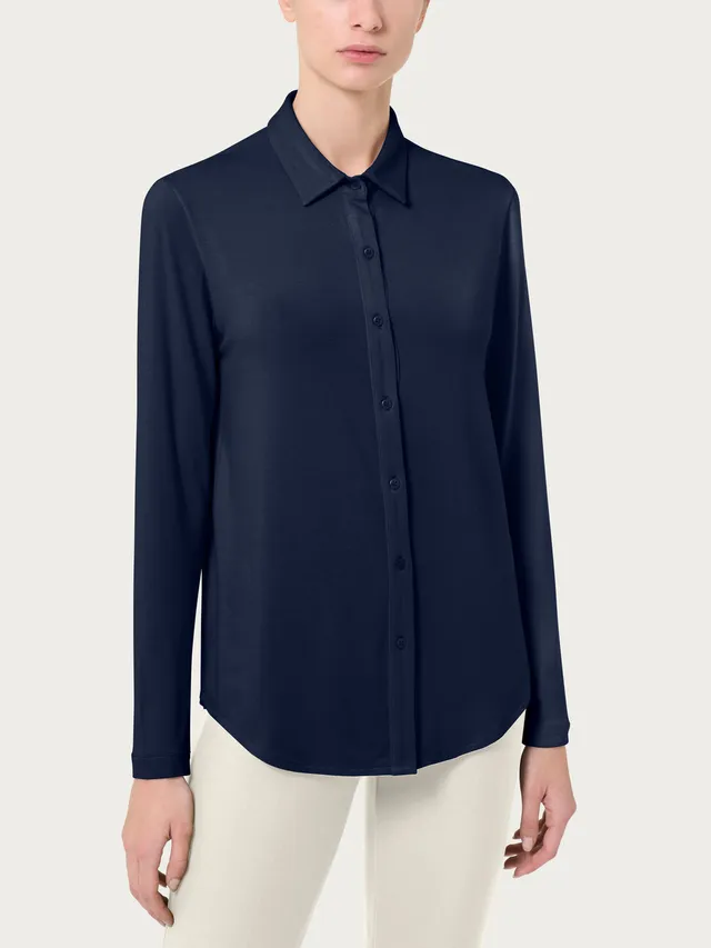 Ragno Viscosa Summer Eco Viscose camicia blu traspirante