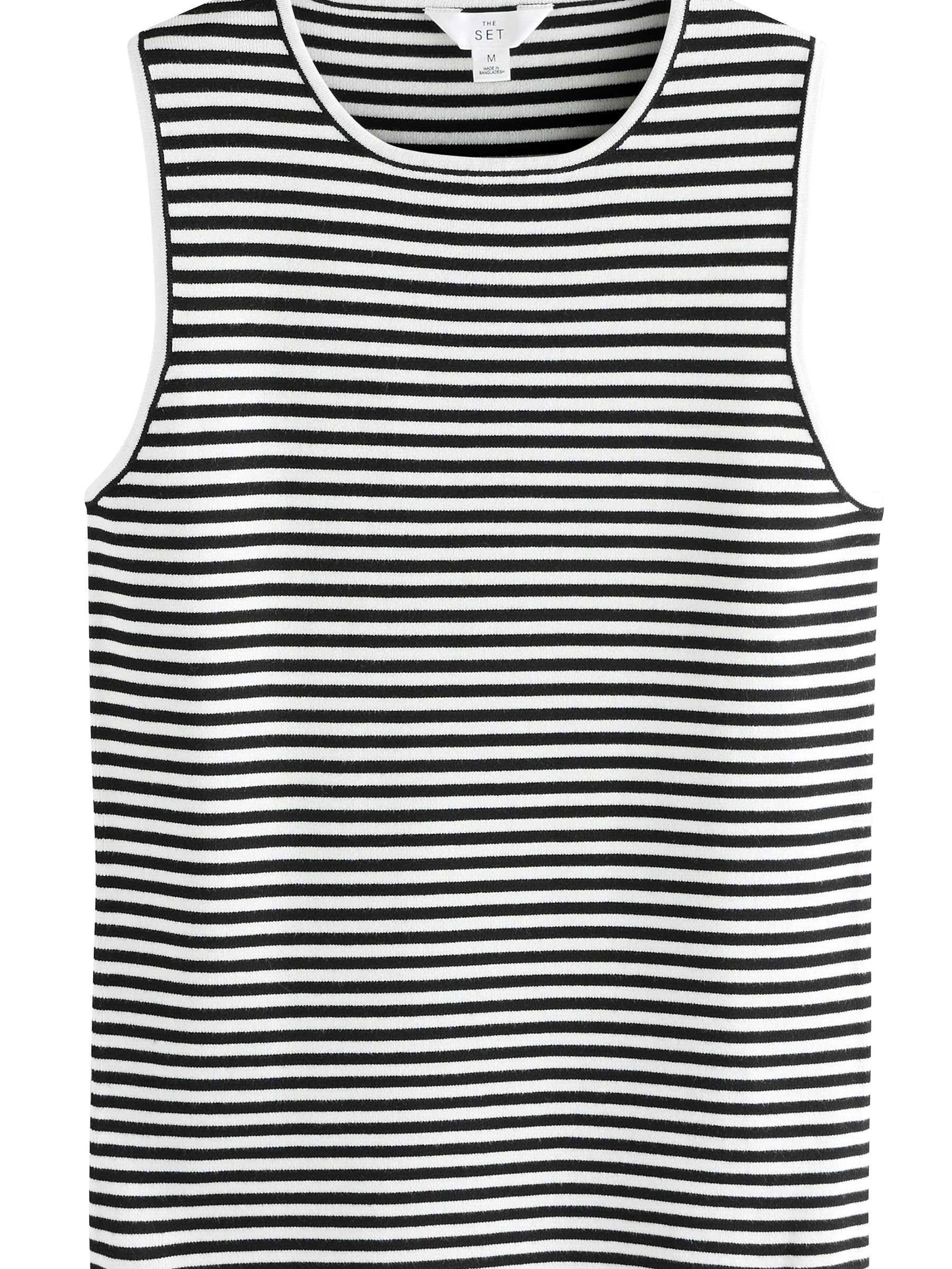 Geo Next The Set canotte maglia donna 3 pezzi nero panna