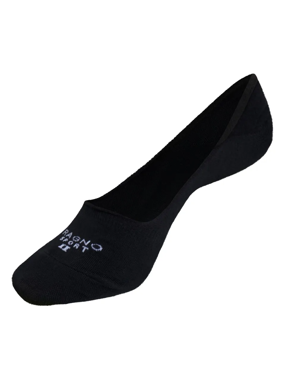 Ragno Sport Fantasmino Filo di Scozia calzini uomo nero bipack
