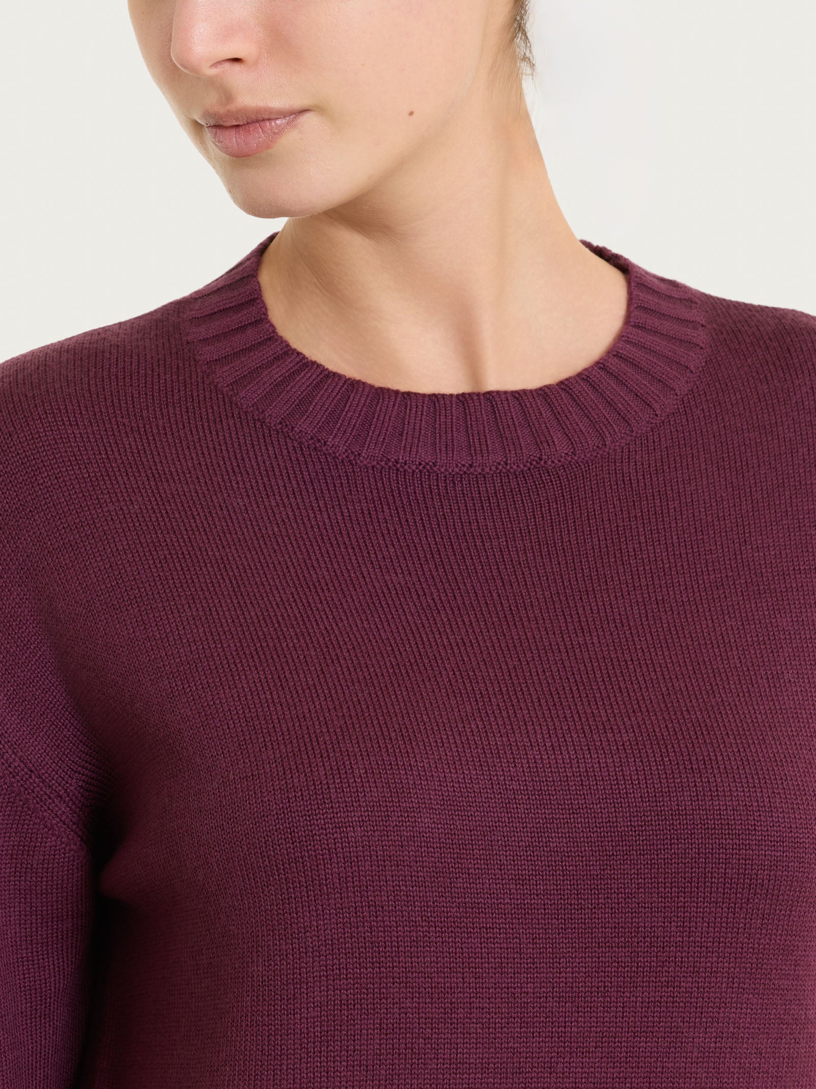 Ragno Merino Soft Maglia Donna Lana Girocollo Fig