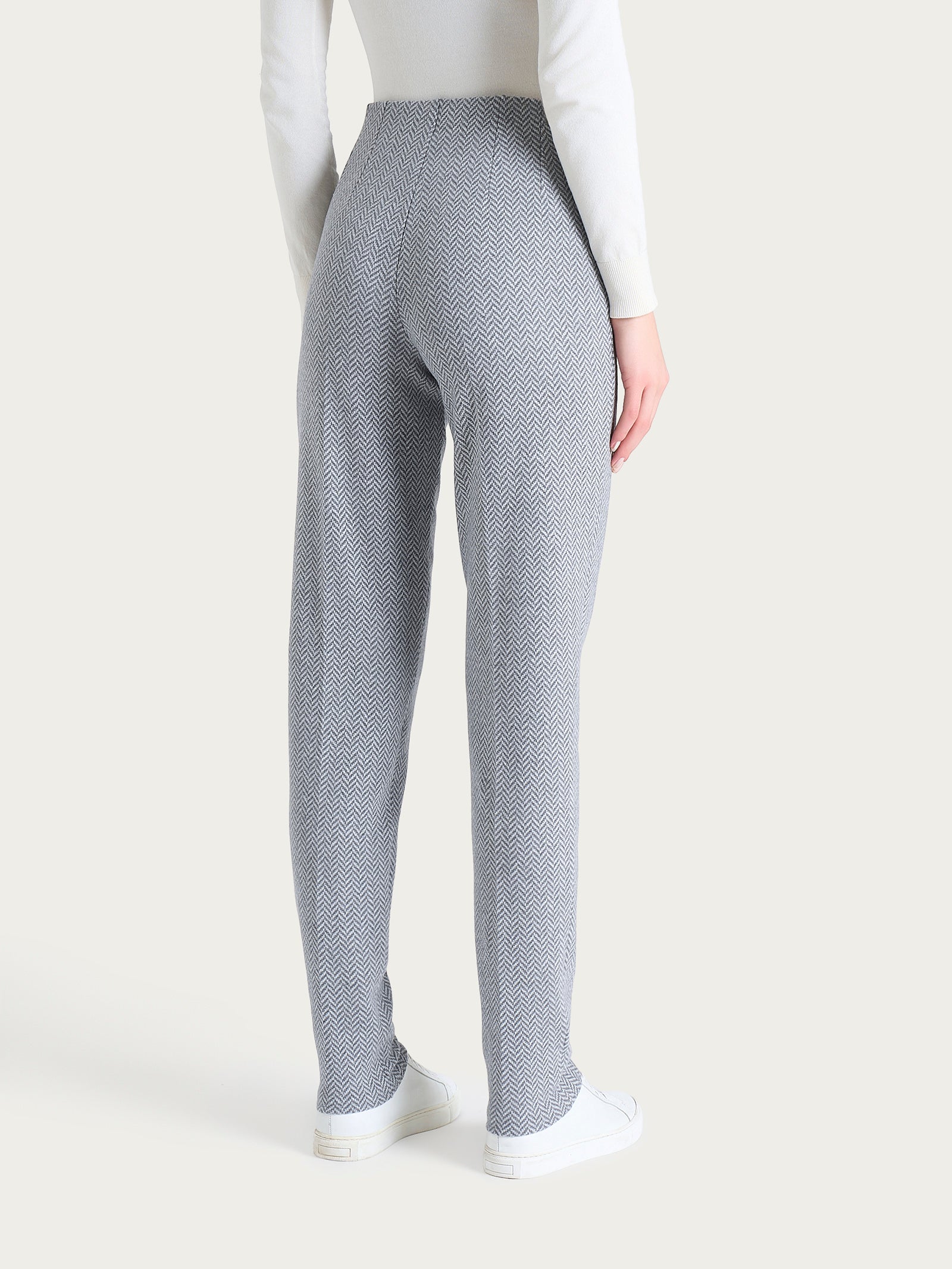 Ragno Eco Jacquard Pantalone Sigaretta skinny grigio
