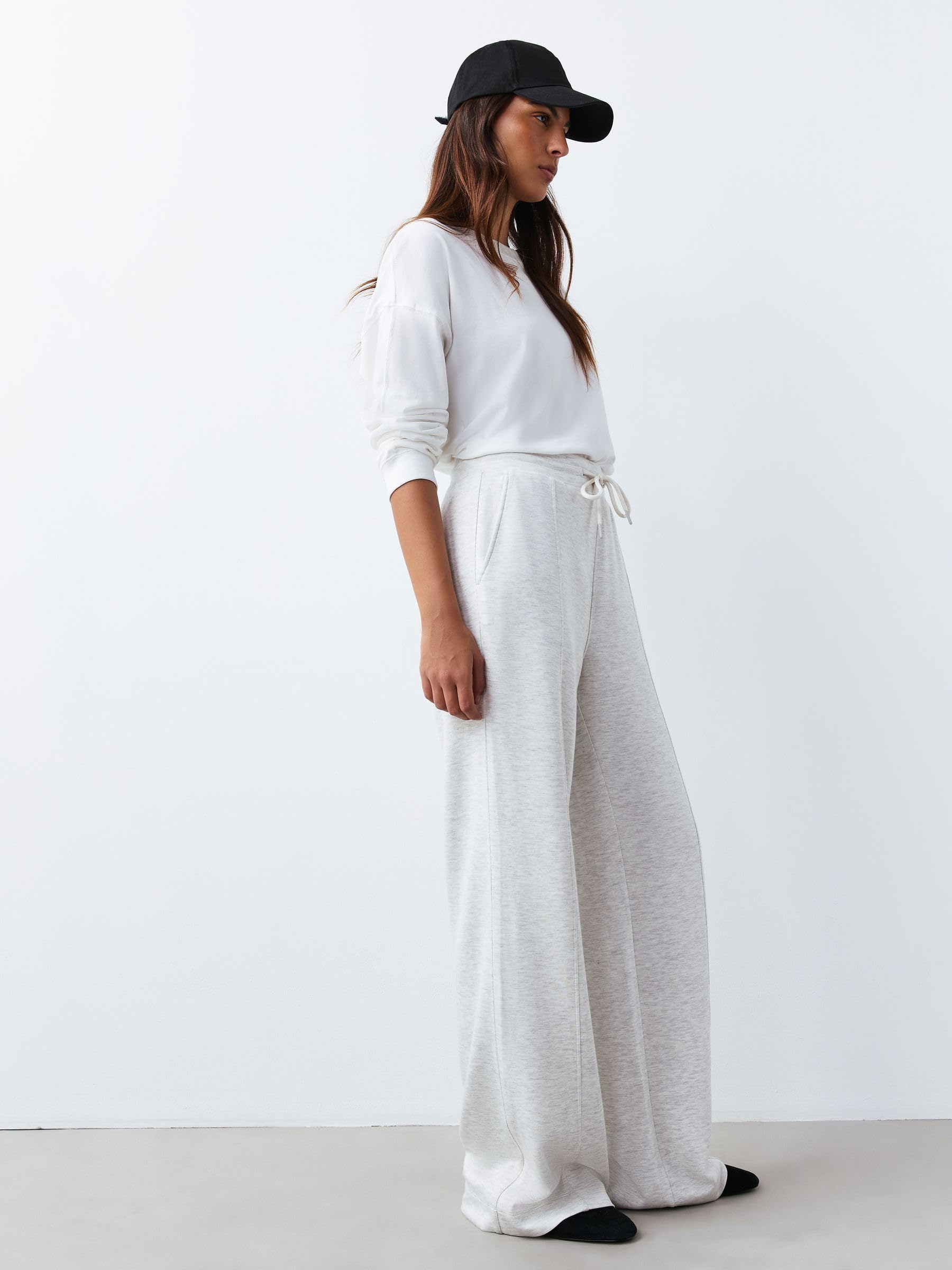 Next pantaloni jogging donna gamba larga jersey confezione da 2