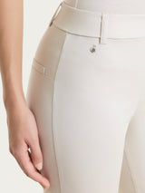 Ragno Satin Power Flare con Spacchi Pantaloni Champignon satin