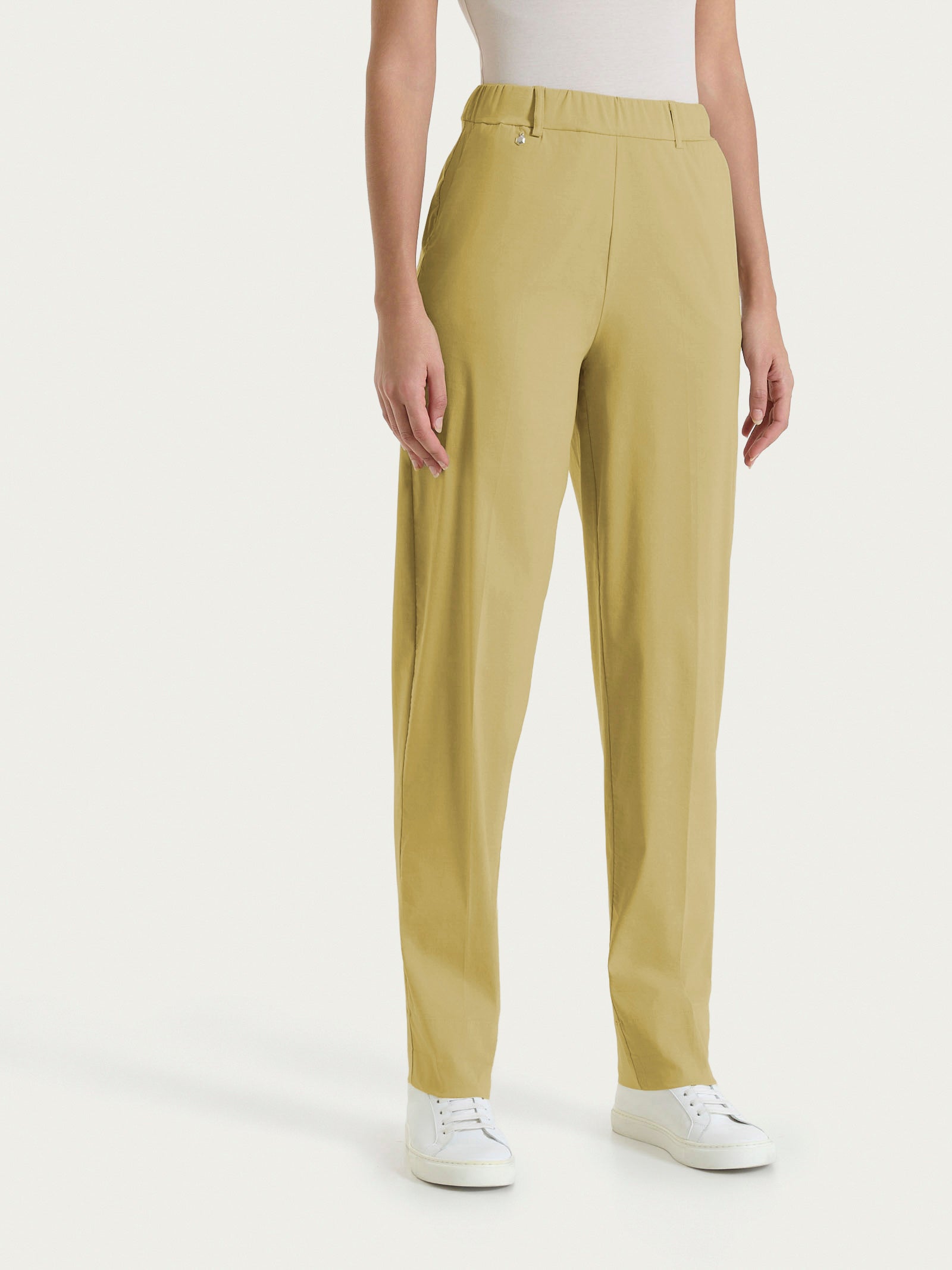 Ragno Super Fresh Pantalone Tapered Donna Cotone Khaki