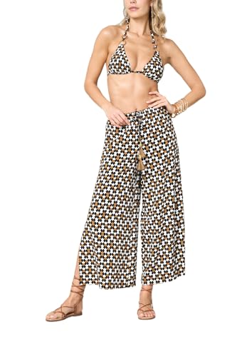 Goldenpoint Twist Pantaloni Lunghi Copricostume Viscosa Multicolor
