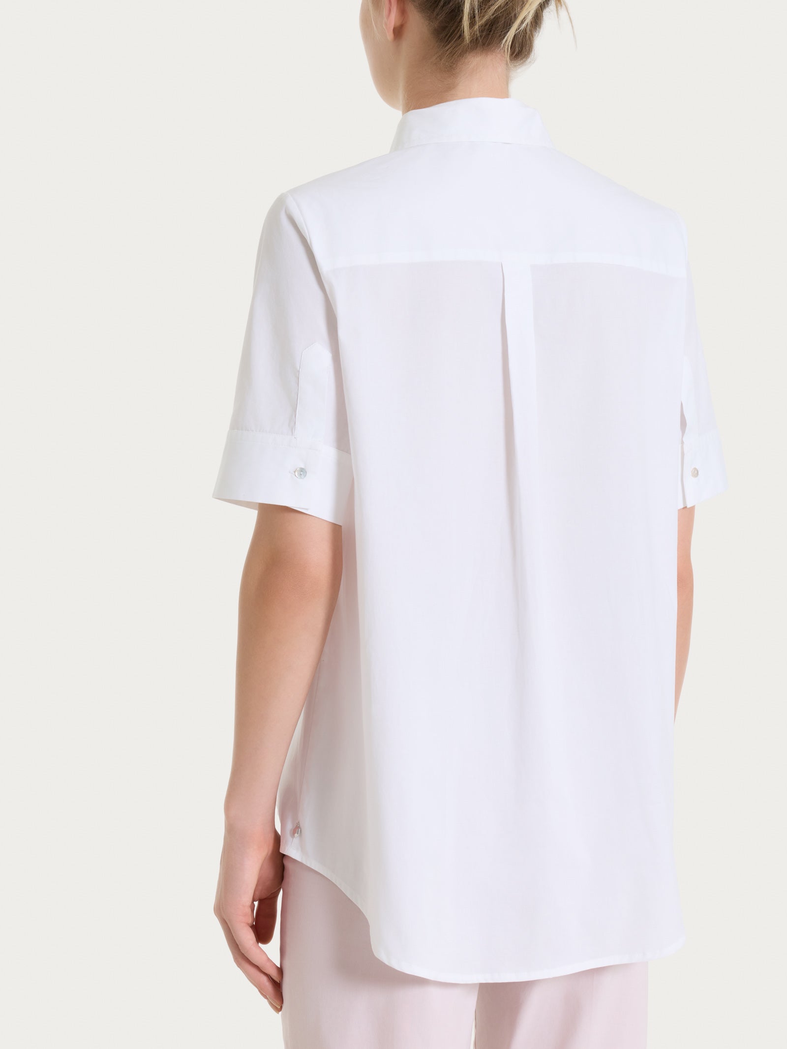 Ragno Puro Cotone camicia serafino poplin bianco