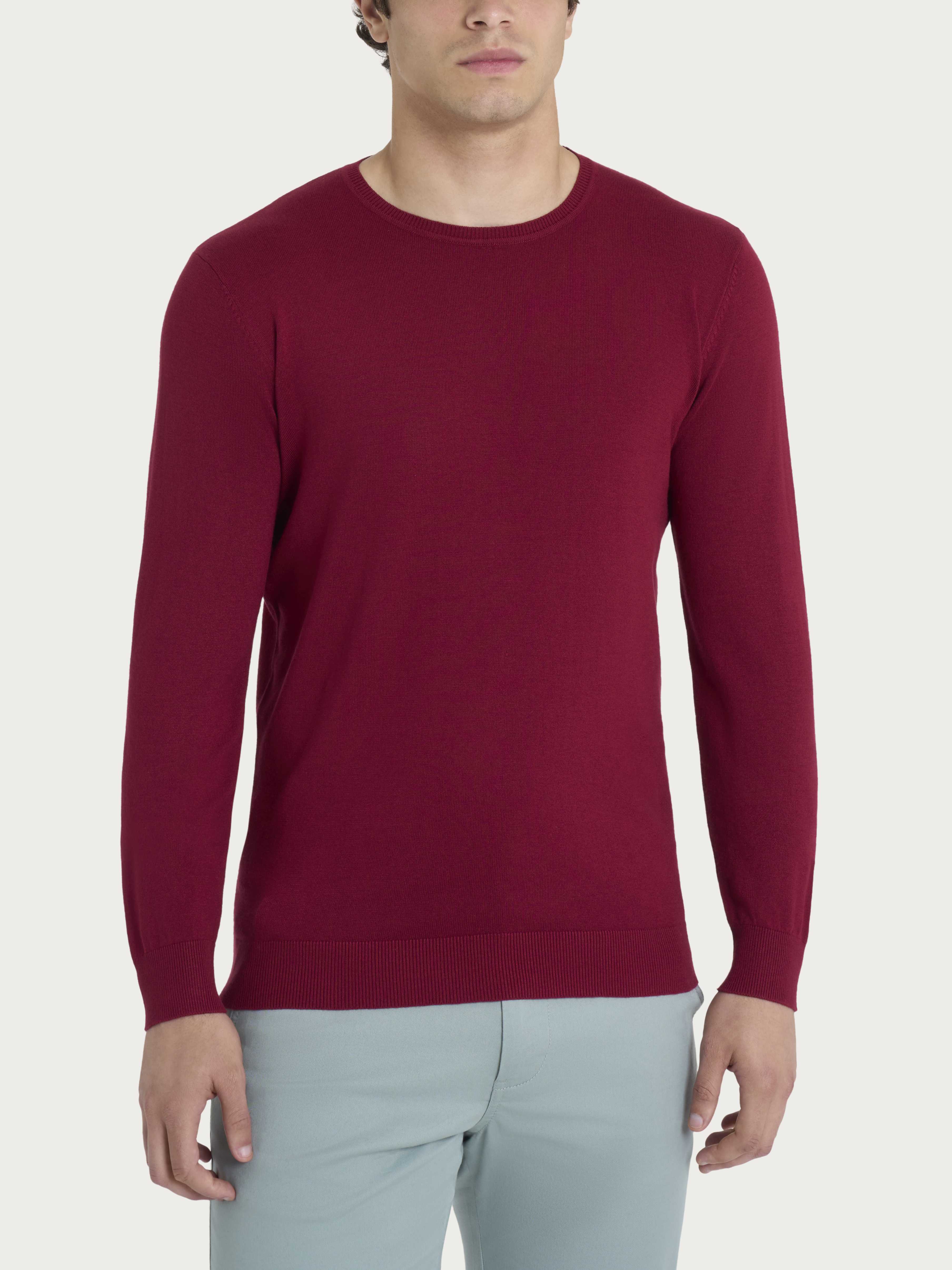 Ragno Summertime Girocollo pullover Tibetan Red viscosa