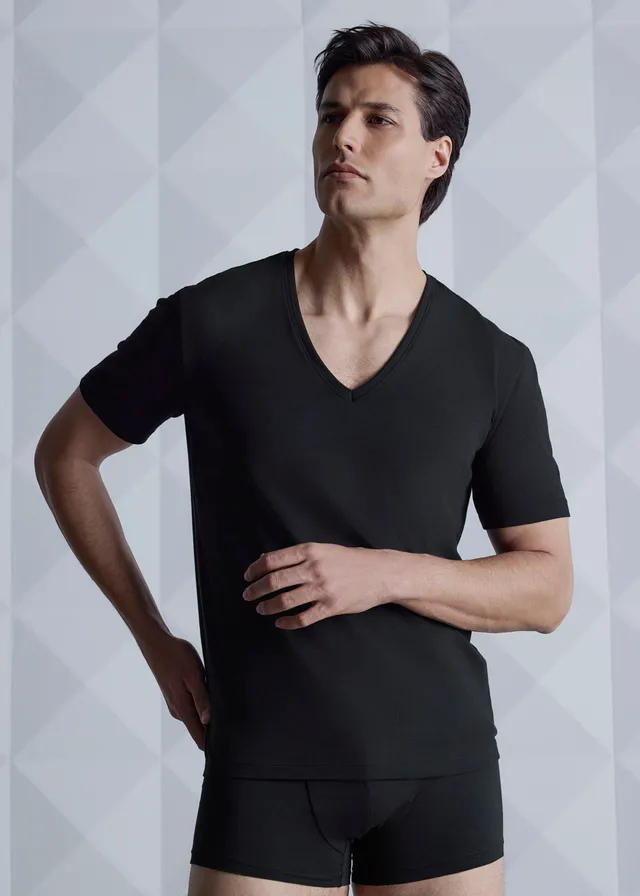 Philippe Matignon T-Shirt Man Scollo V maglia intima cotone