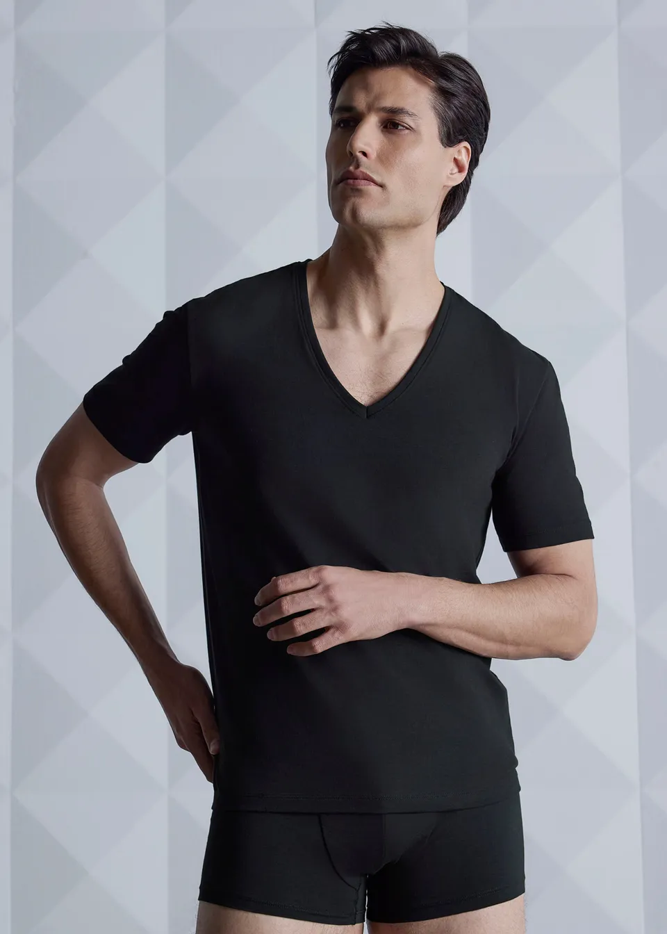 Philippe Matignon T-Shirt Man Scollo V maglia intima cotone