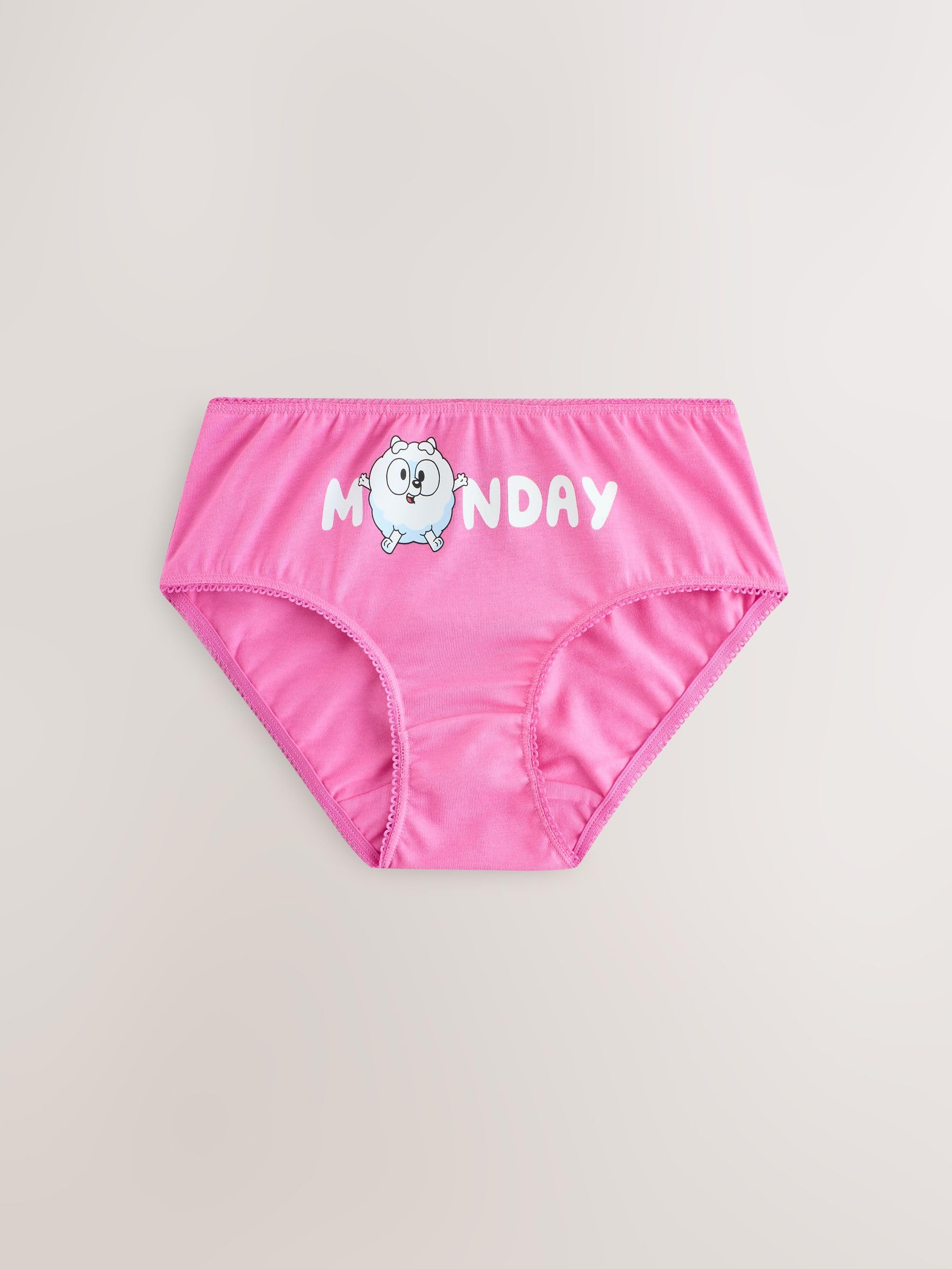 Next Bluey Days of The Week slip bambina 7 pezzi 86-92 uso quotidiano