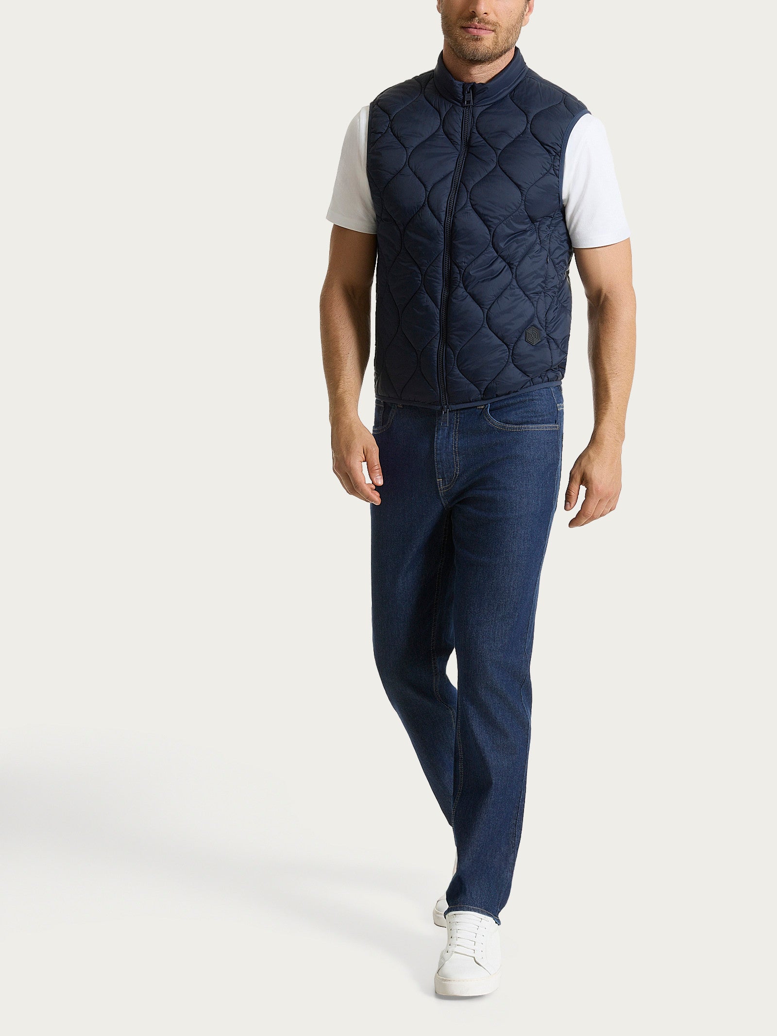 Ragno Outerwear piumino smanicato Onion Quilt blu