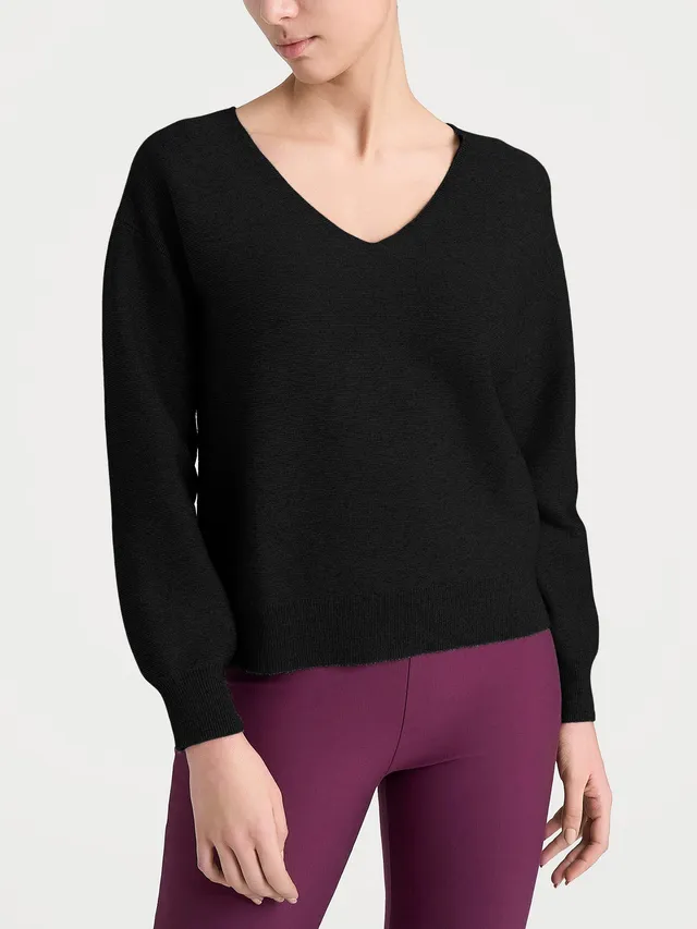 Ragno Natural Soft Punto Links scollo V maglia nero