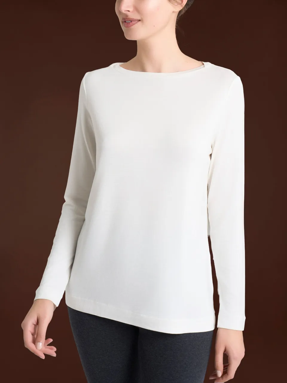 Ragno Eco Viscosa maglietta donna Casha collo barchetta