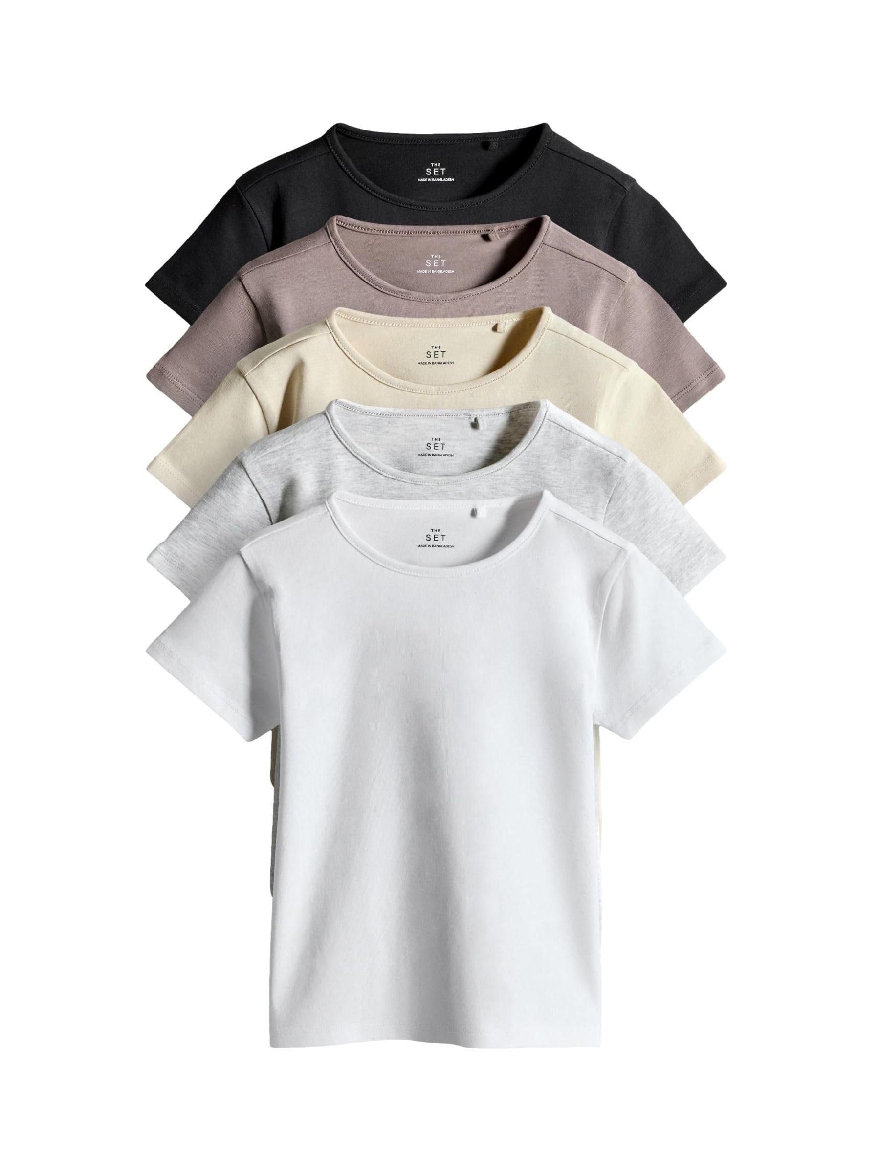 Next The Set t-shirt bambina 5 pezzi manica corta