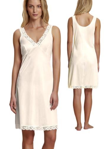 Lady C sottoveste lunga donna classica pizzo elegante