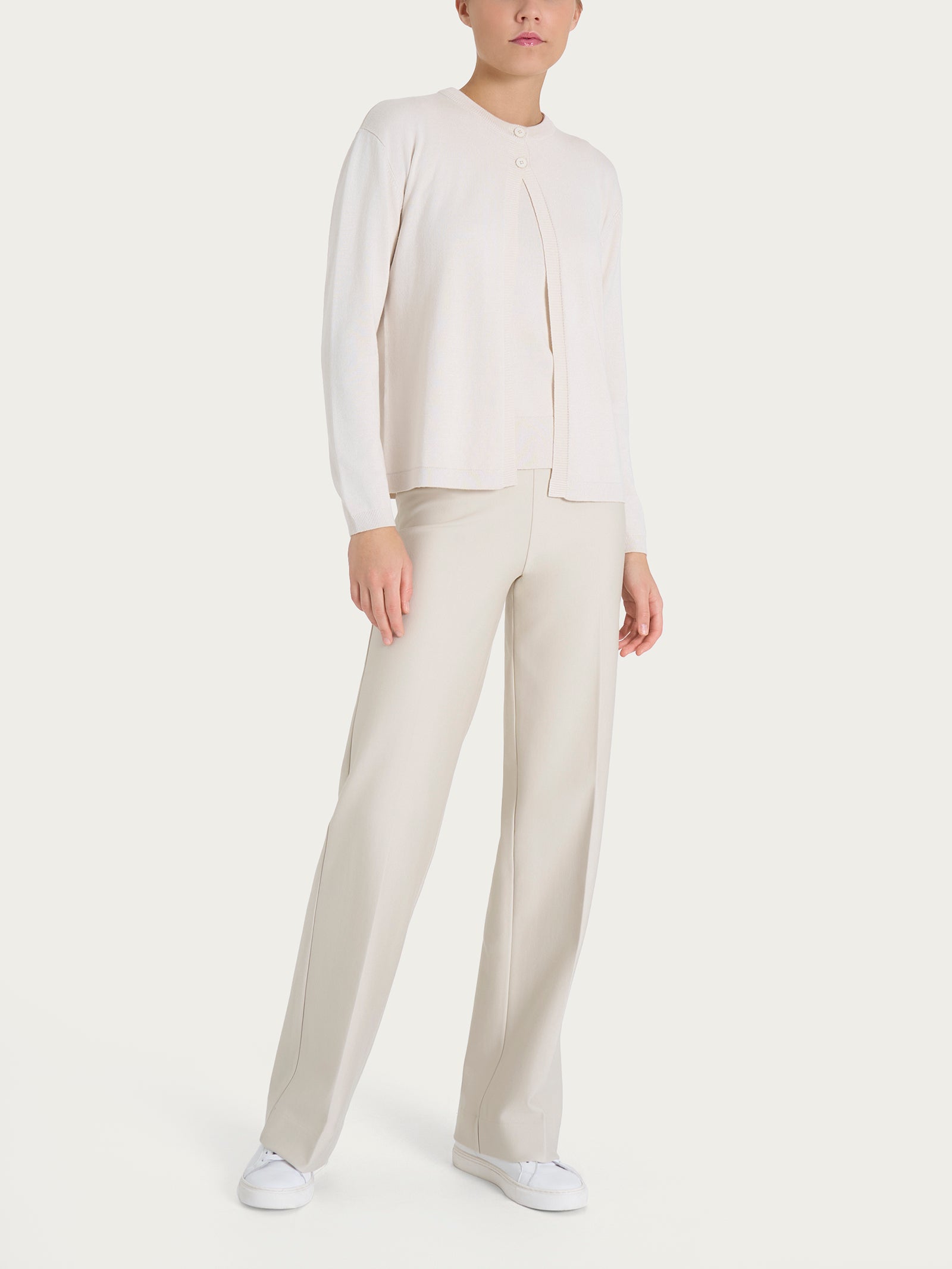 Ragno Four Seasons cardigan corto 2 bottoni champignon misto viscosa