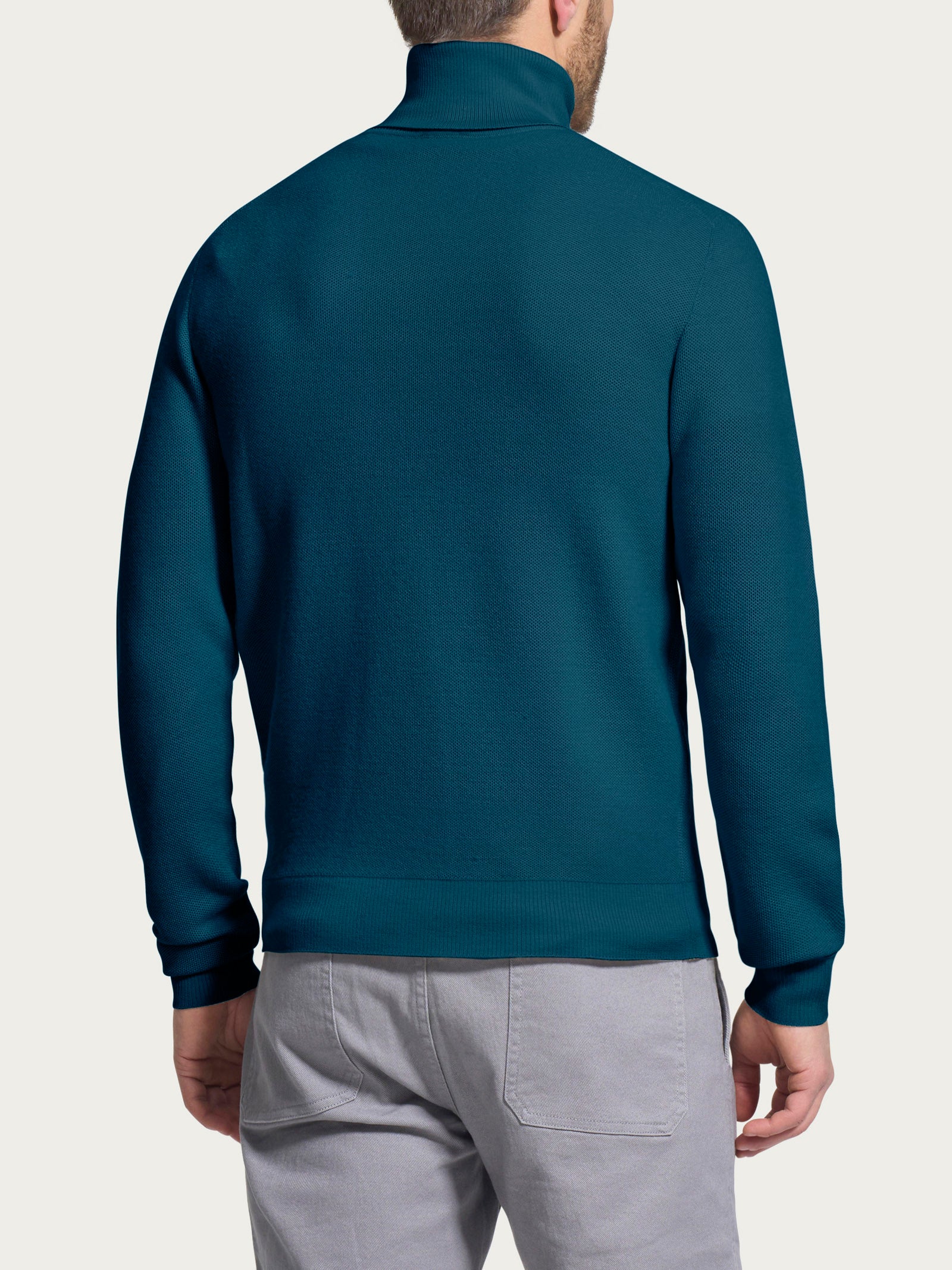 Ragno Merino Soft Dolcevita Punto Links Blu Reflecting Pond