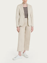 Ragno Satin Power blazer due bottoni donna champignon cotone