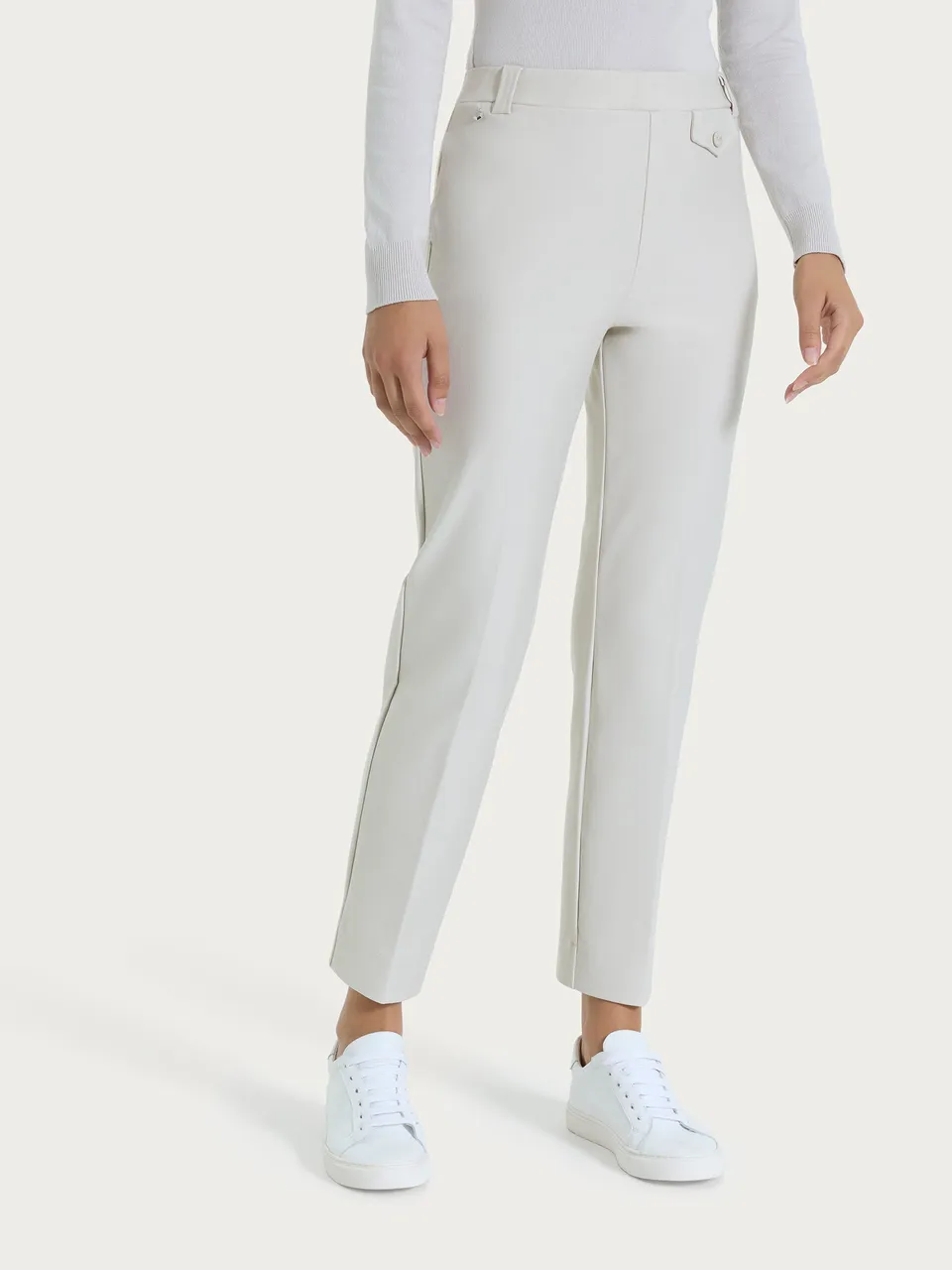 Ragno Compact pantalone dritto taschino champignon