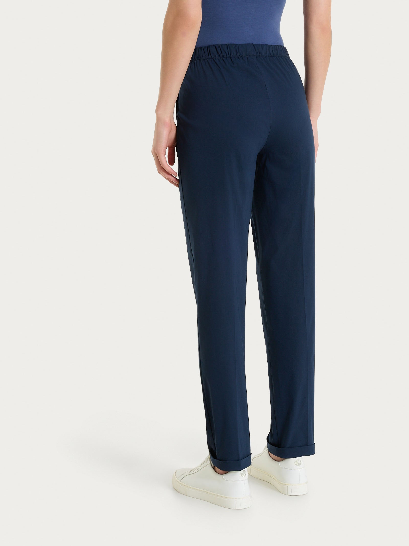 Ragno Super Fresh pantalone jogger donna Bleu cotone elasticizzato