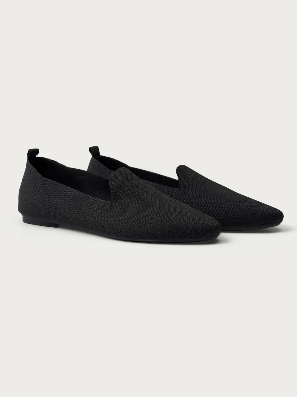 Ragno Loafer Slip On maglia ballerine nero antiscivolo