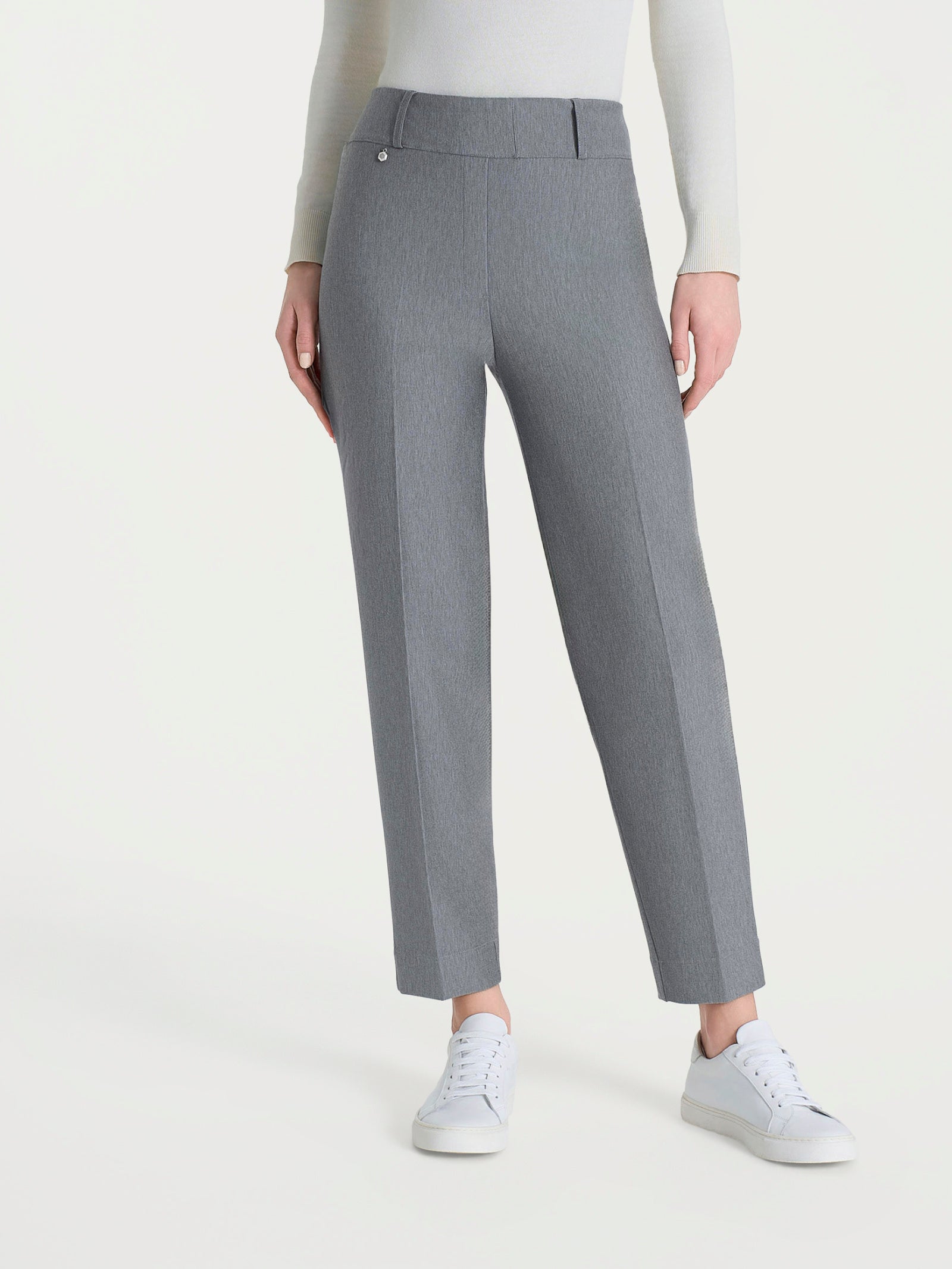 Ragno Compact pantalone a carota grigio mel. tapered