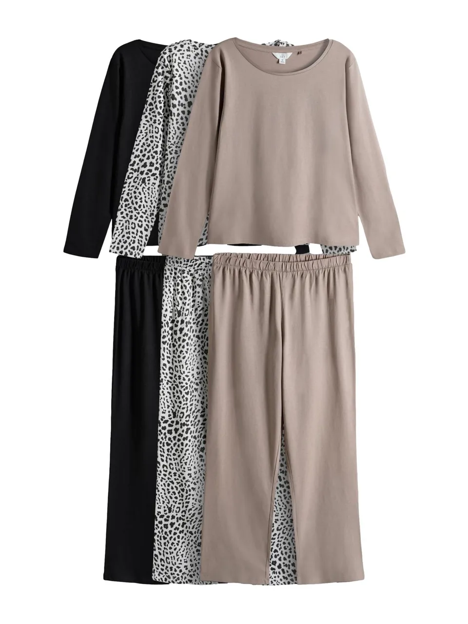 Next The Set pigiama jersey maniche lunghe donna 3 pezzi
