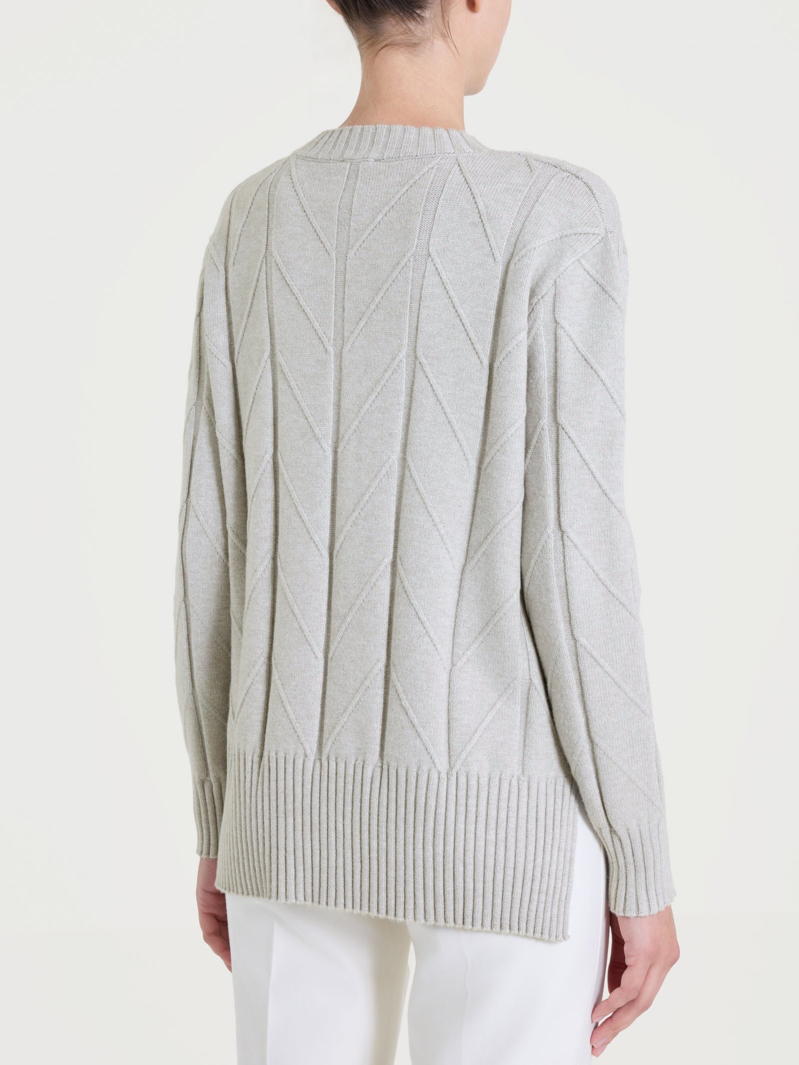 Ragno Super Soft maglia girocollo punto spiga Champignon Mel.