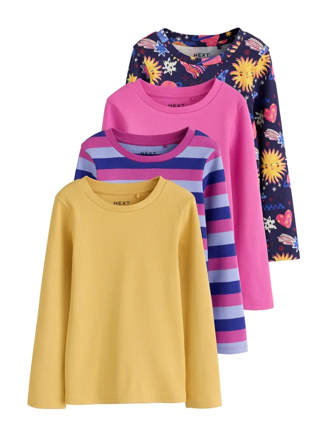 Next t-shirt bambina maniche lunghe coste 164 4 pezzi