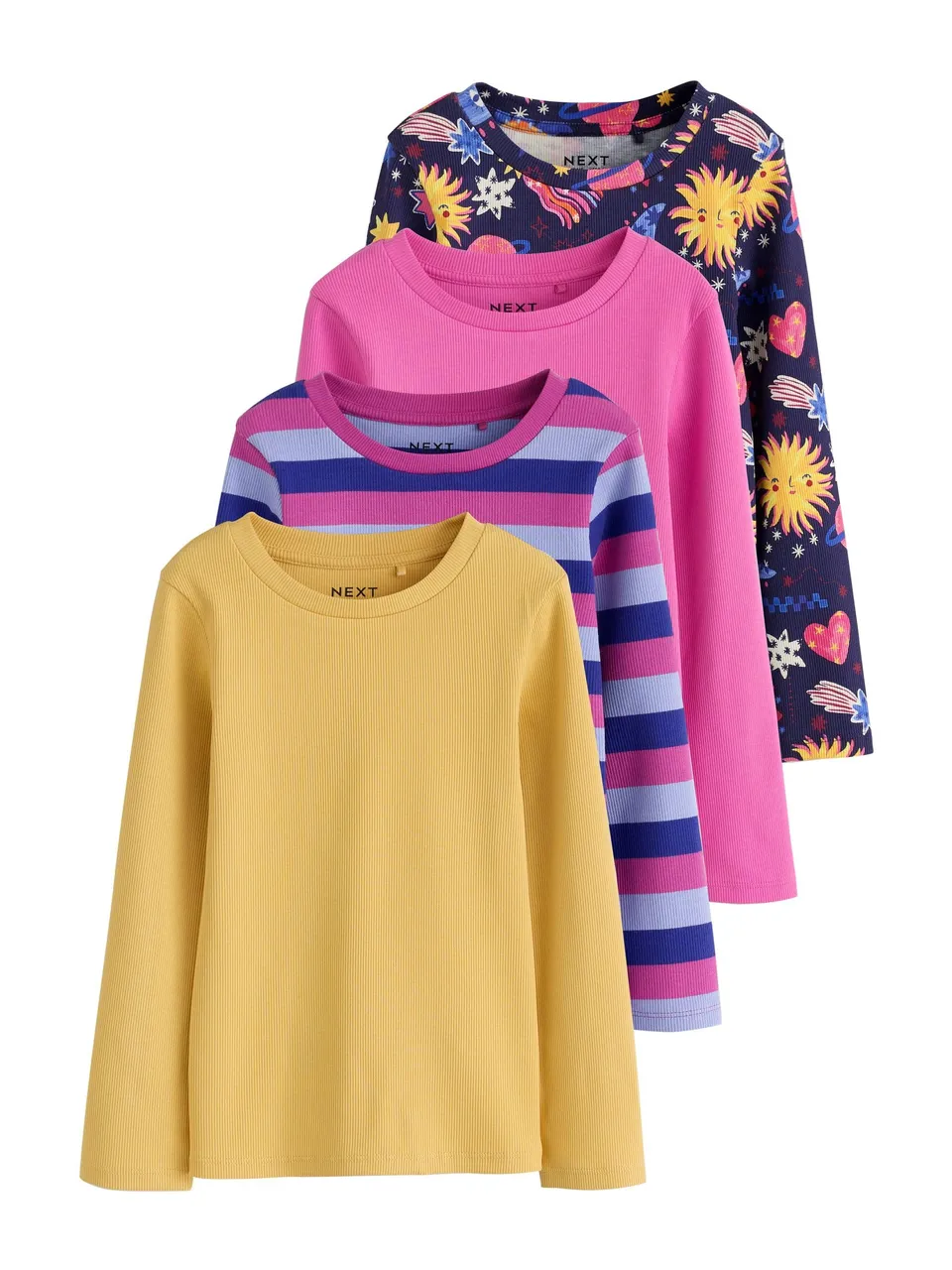 Next t-shirt bambina maniche lunghe coste 164 4 pezzi