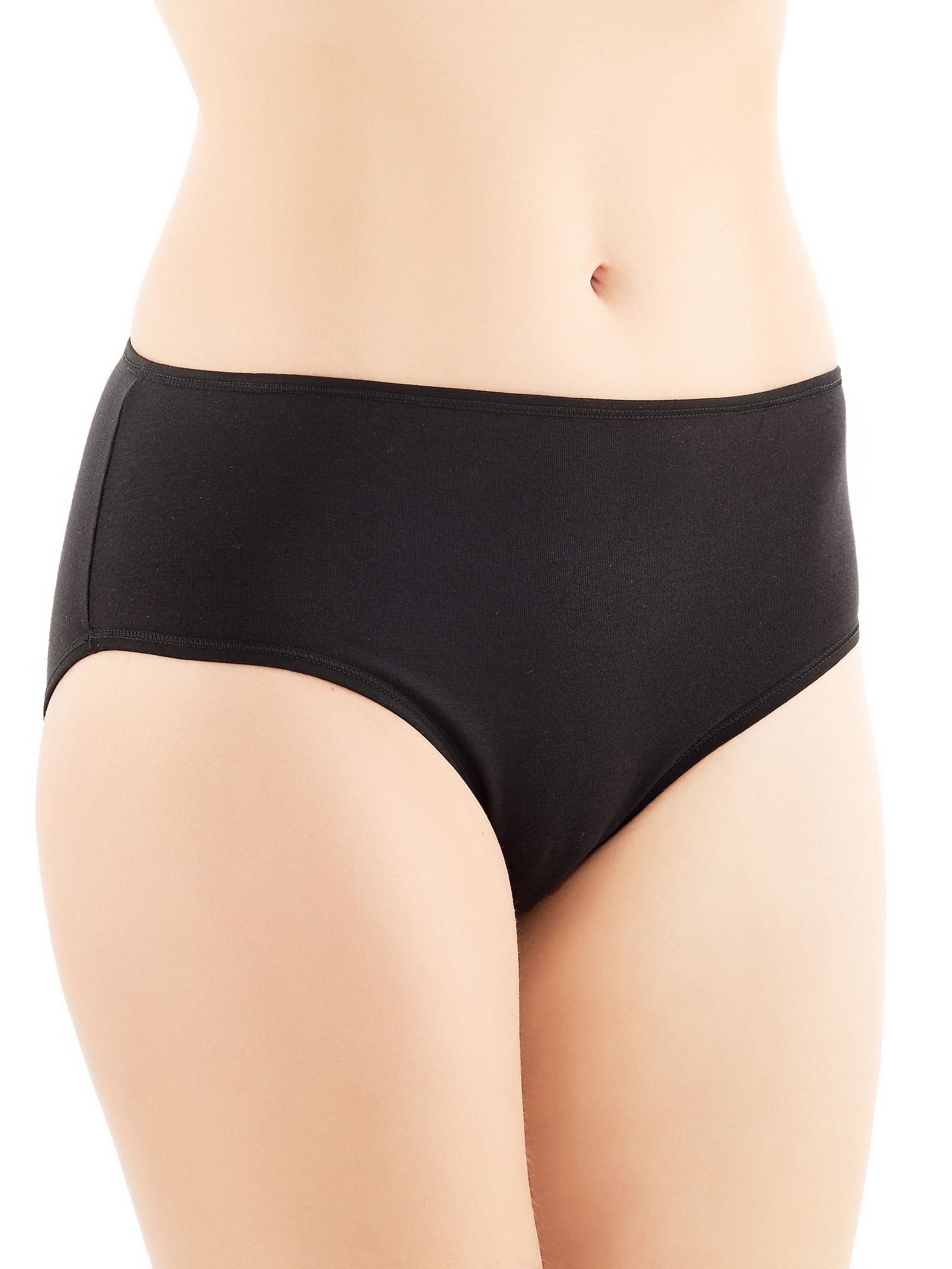 Ragno Pocket Slip Alto Nero Bipack in cotone elasticizzato