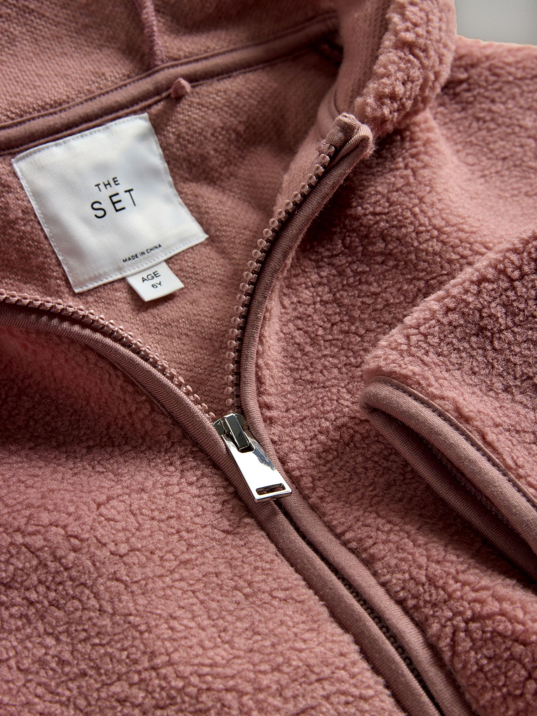 Geo Next The Set felpa bambina cappuccio zip 2 pezzi pile