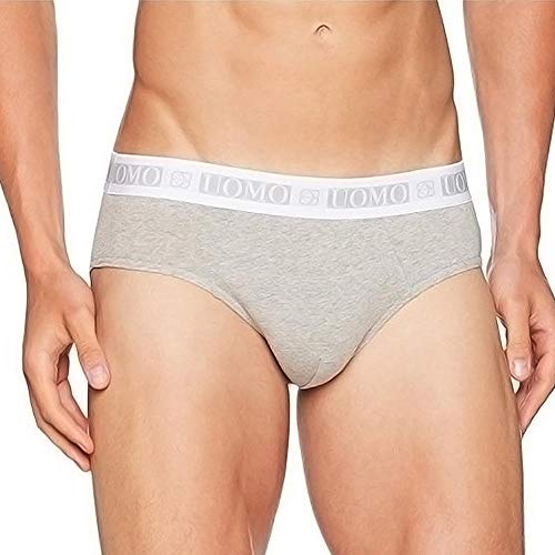 Cotonella slip uomo cotone 3 pezzi grigio XXL