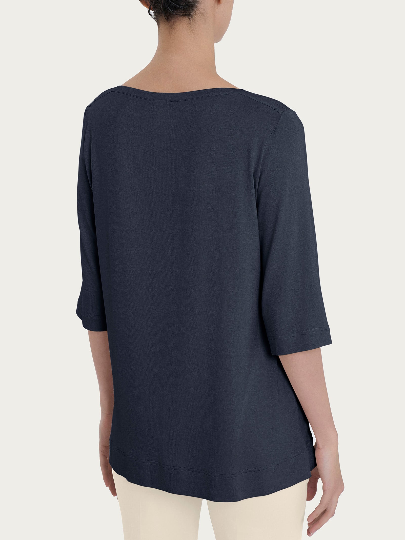 Ragno Viscosa Summer Maglietta Bleu manica 3/4 soft