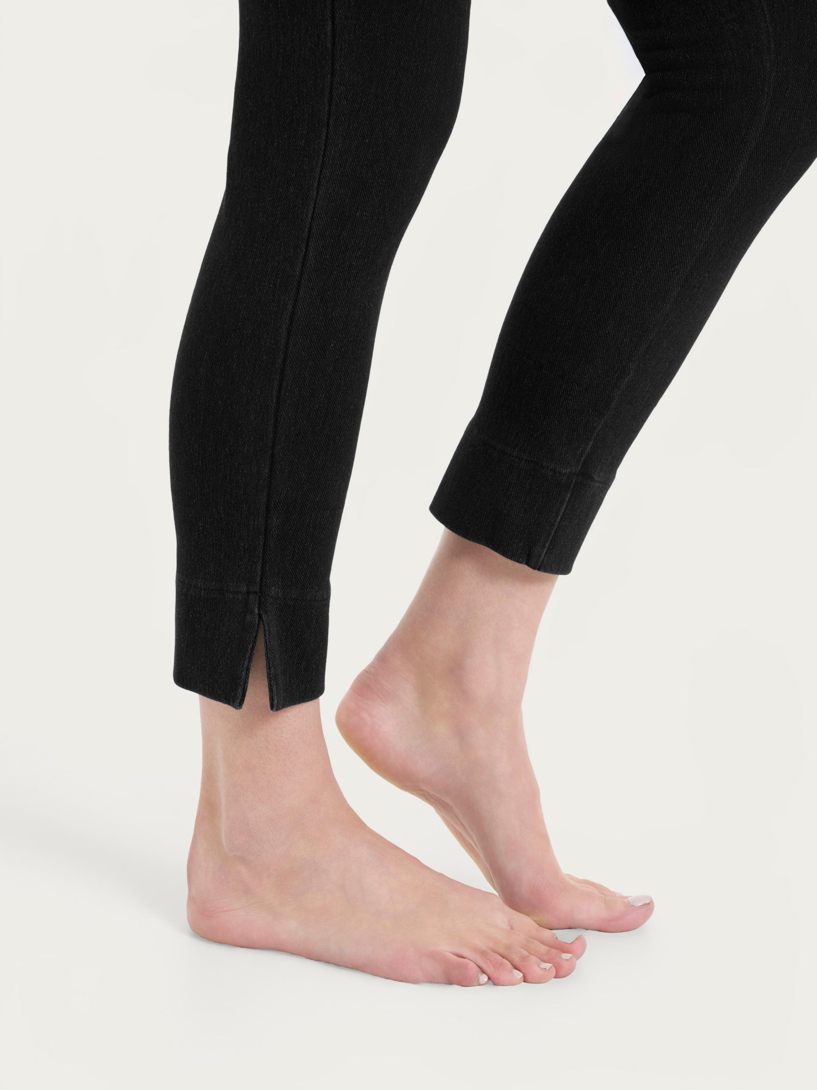 Ragno beYOUtiful leggings capri maglia denim nero cotone