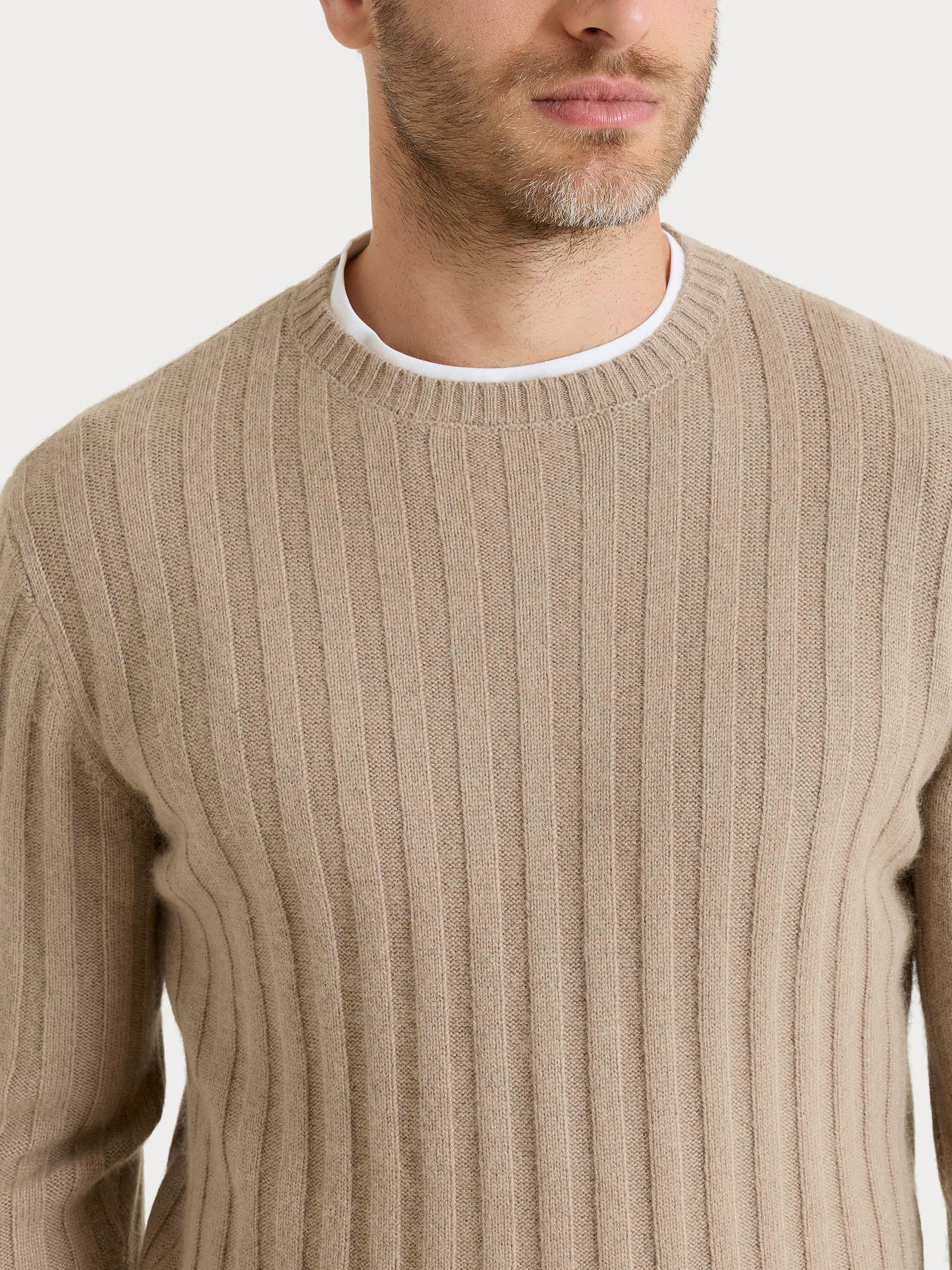 Ragno Four Seasons pull girocollo costa piatta maglia glace mel. calda