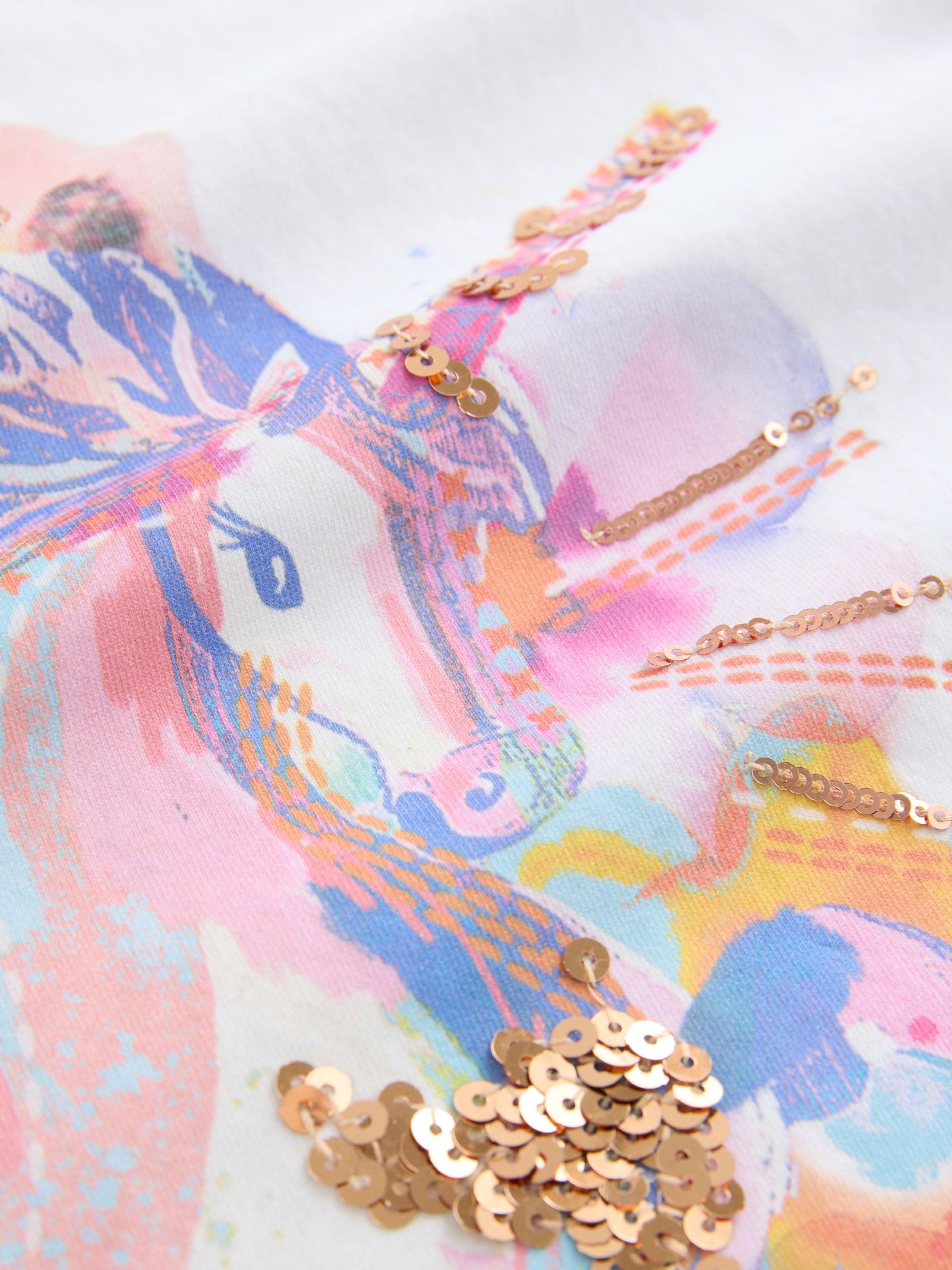 Next top paillettes bambina maniche 3/4 3 anni
