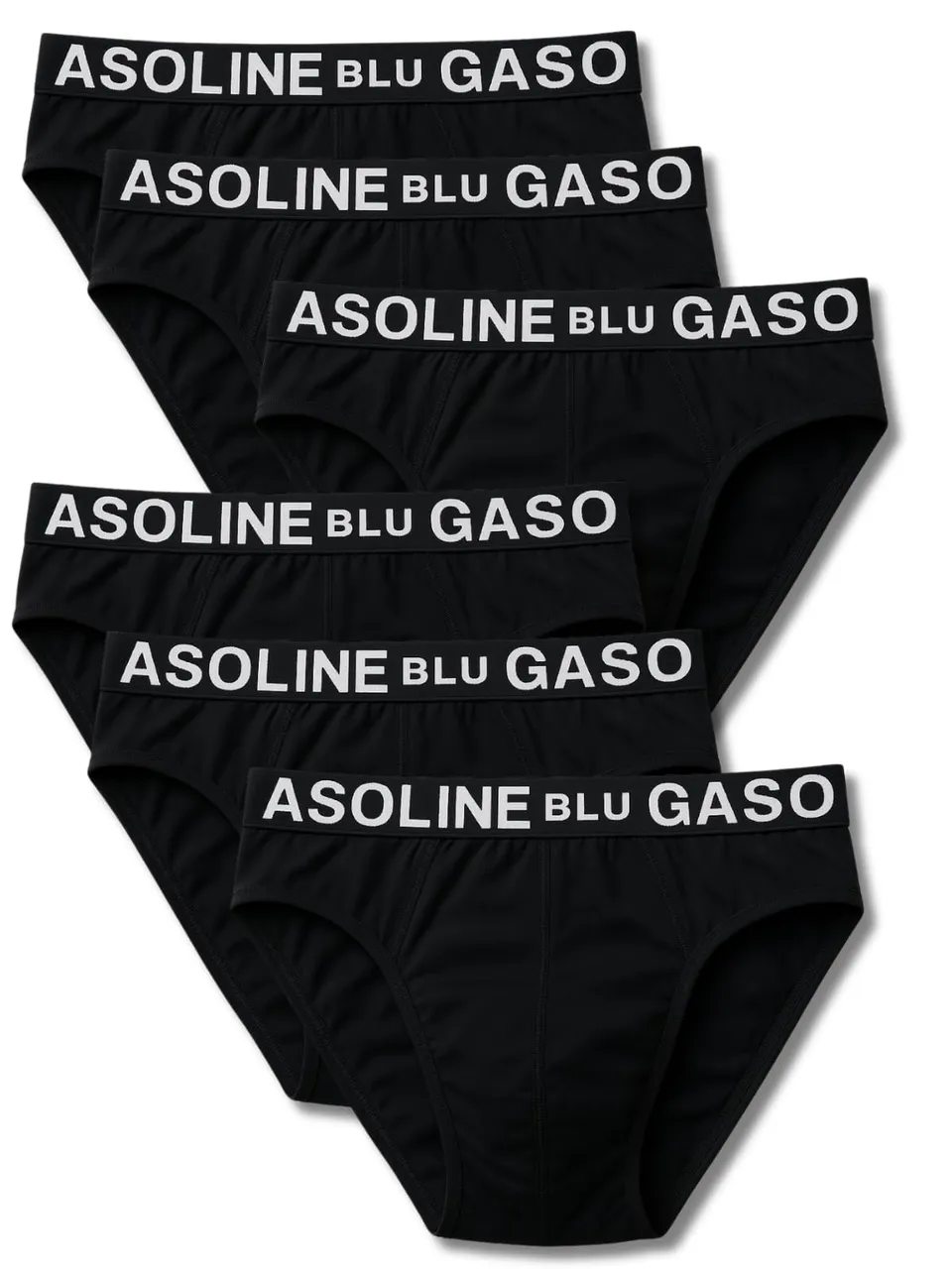 Gasoline Blu slip uomo cotone elasticizzato 6 pezzi taglia L