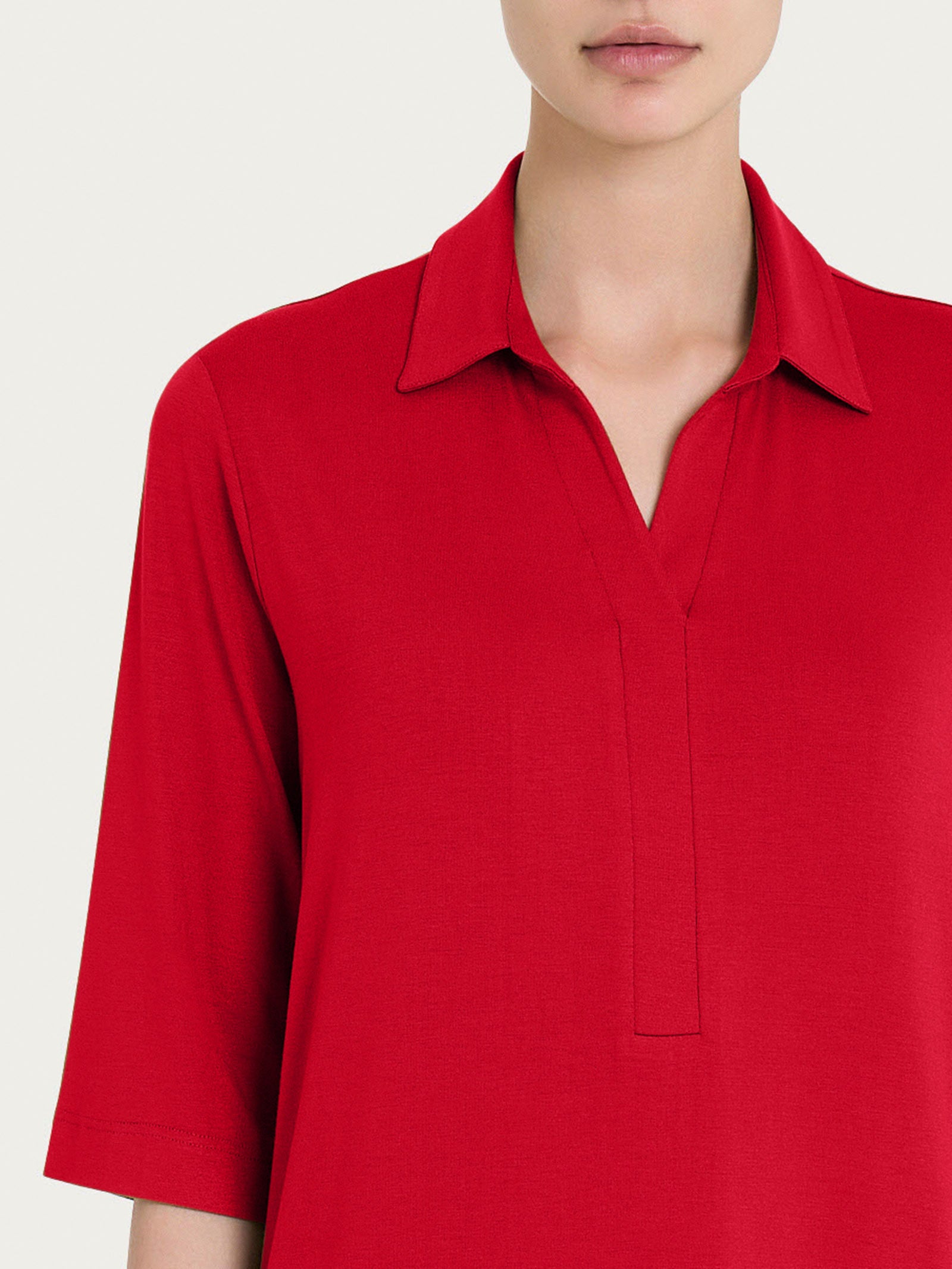 Ragno Viscosa Summer Polo maglietta donna Salsa manica 3/4