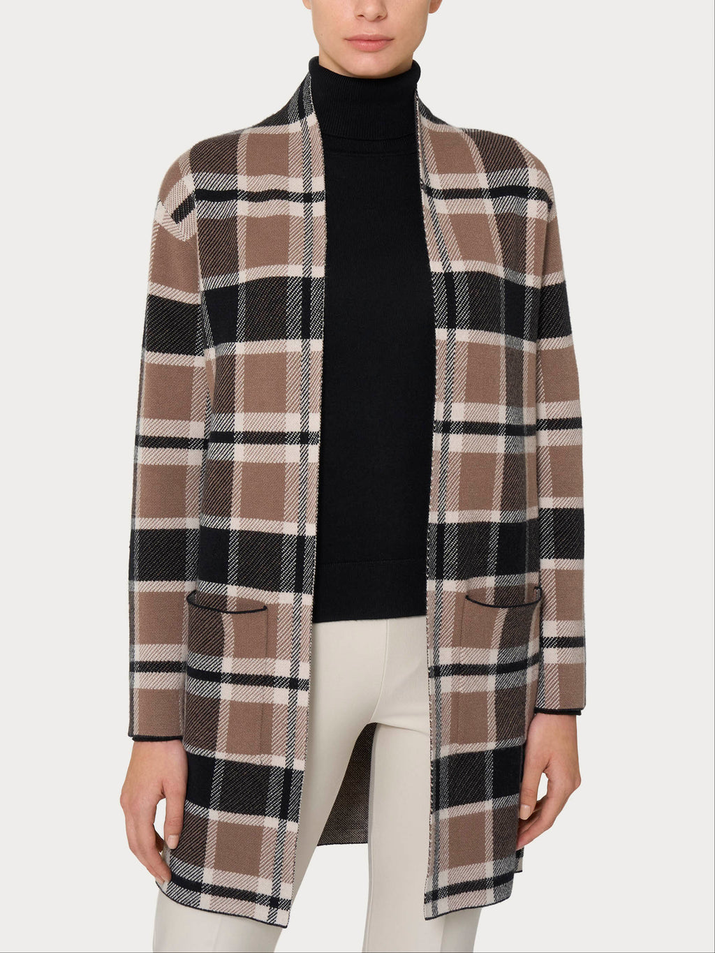 Ragno Four Seasons cardigan lungo Super Soft pine bark