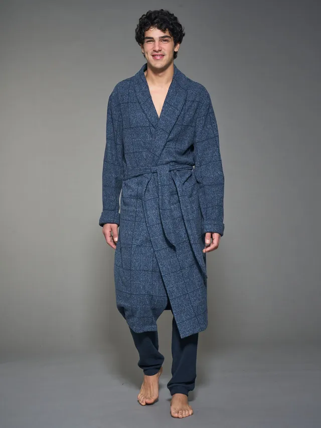 Ragno Cotton Eco Pile Vestaglia Lunga Uomo Fant.Denim Calda
