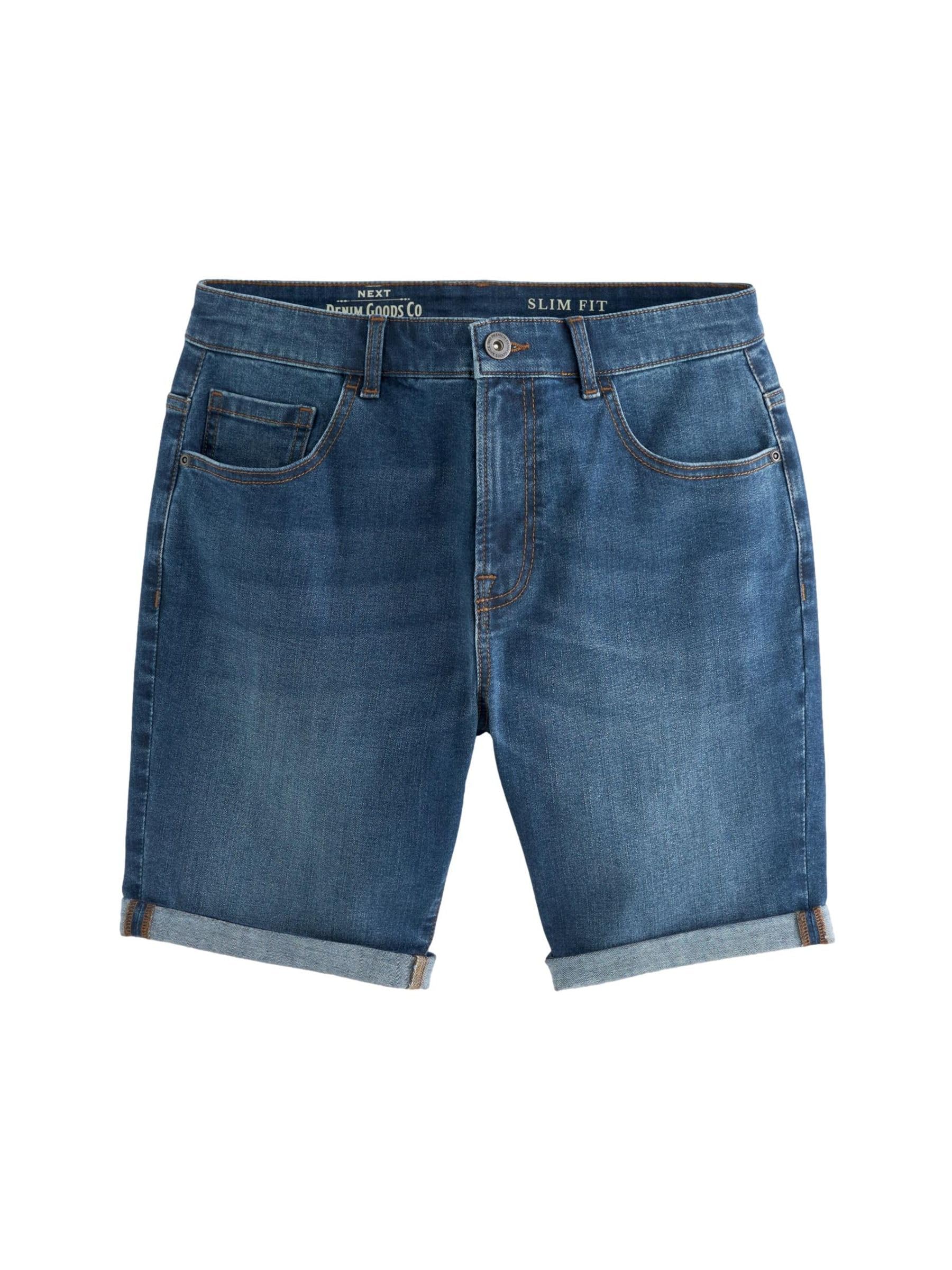 Next Slim shorts uomo taglia 36 denim elasticizzato cotone