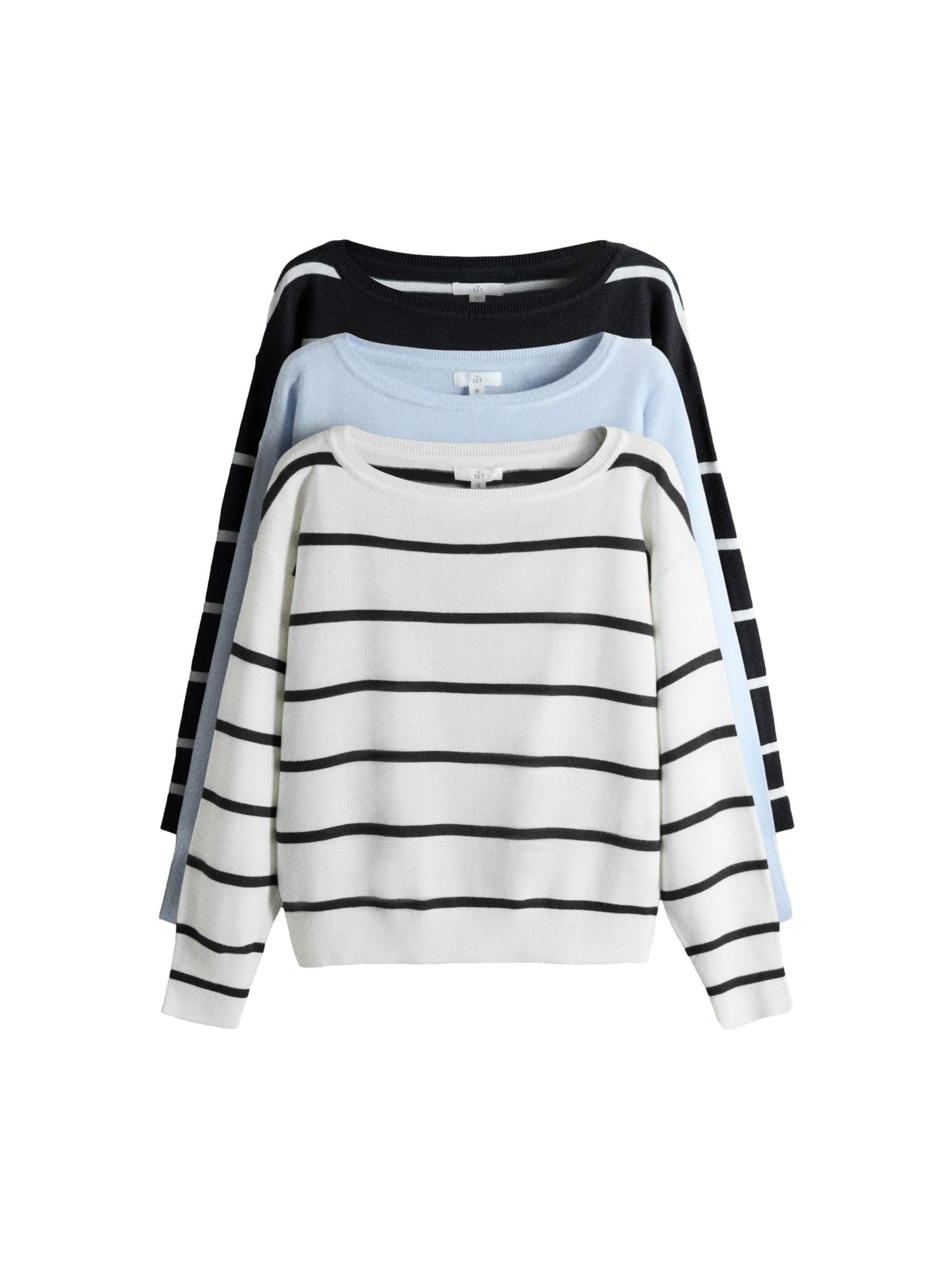 Next The Set maglione donna scollo barchetta 3 pezzi