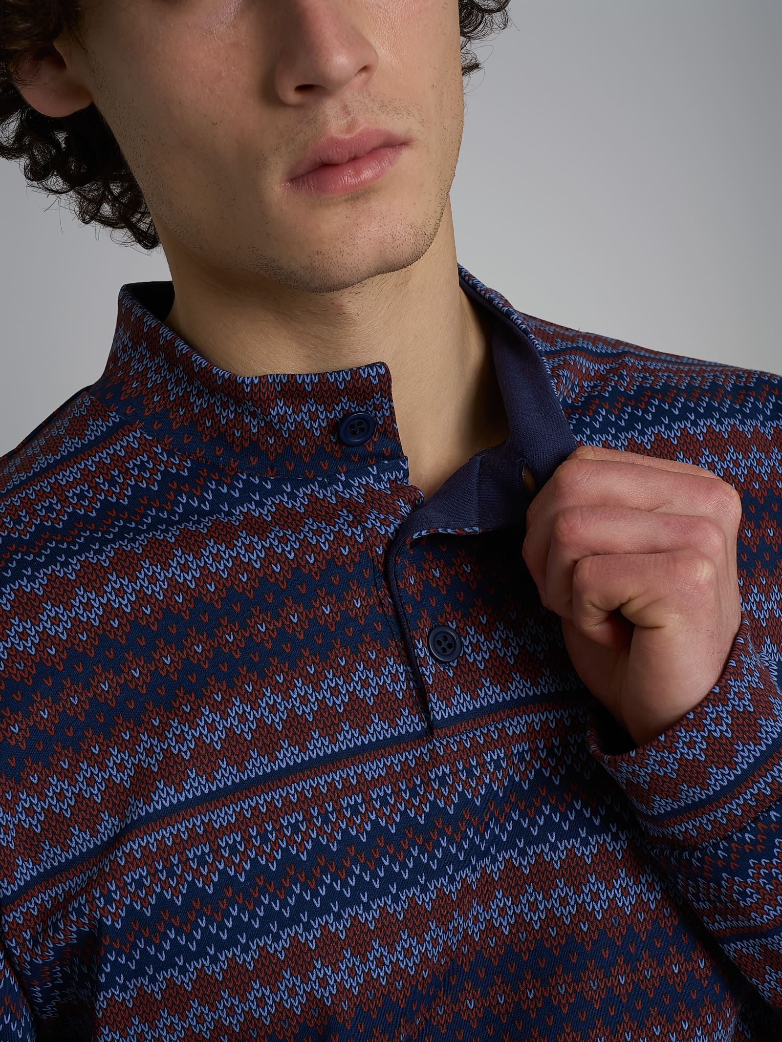 Ragno Sport Pigiama Lupetto Punto Rasato Colony Blue cotone
