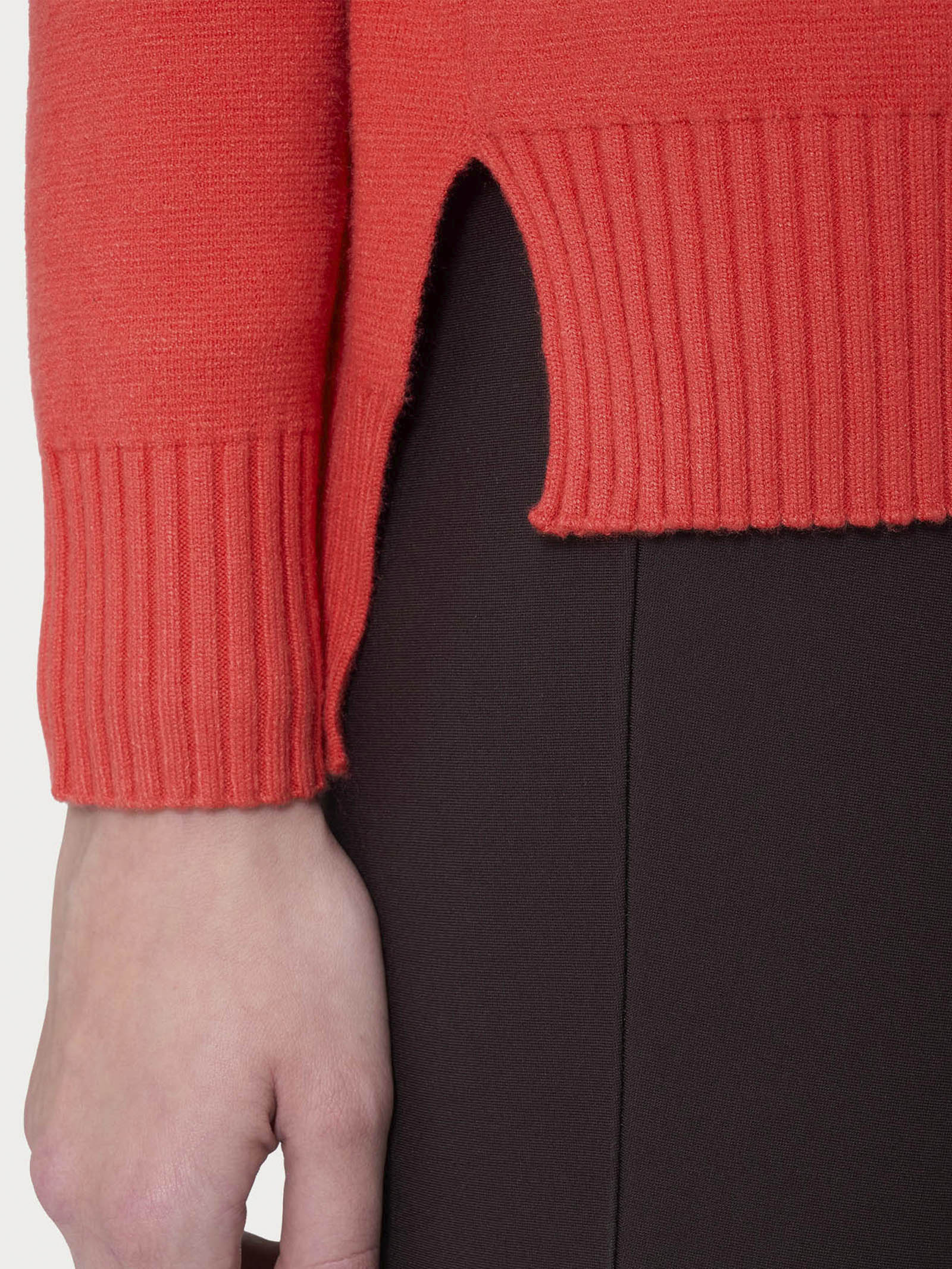 Ragno Super Soft Cardigan Aperto Cayenne Rosso