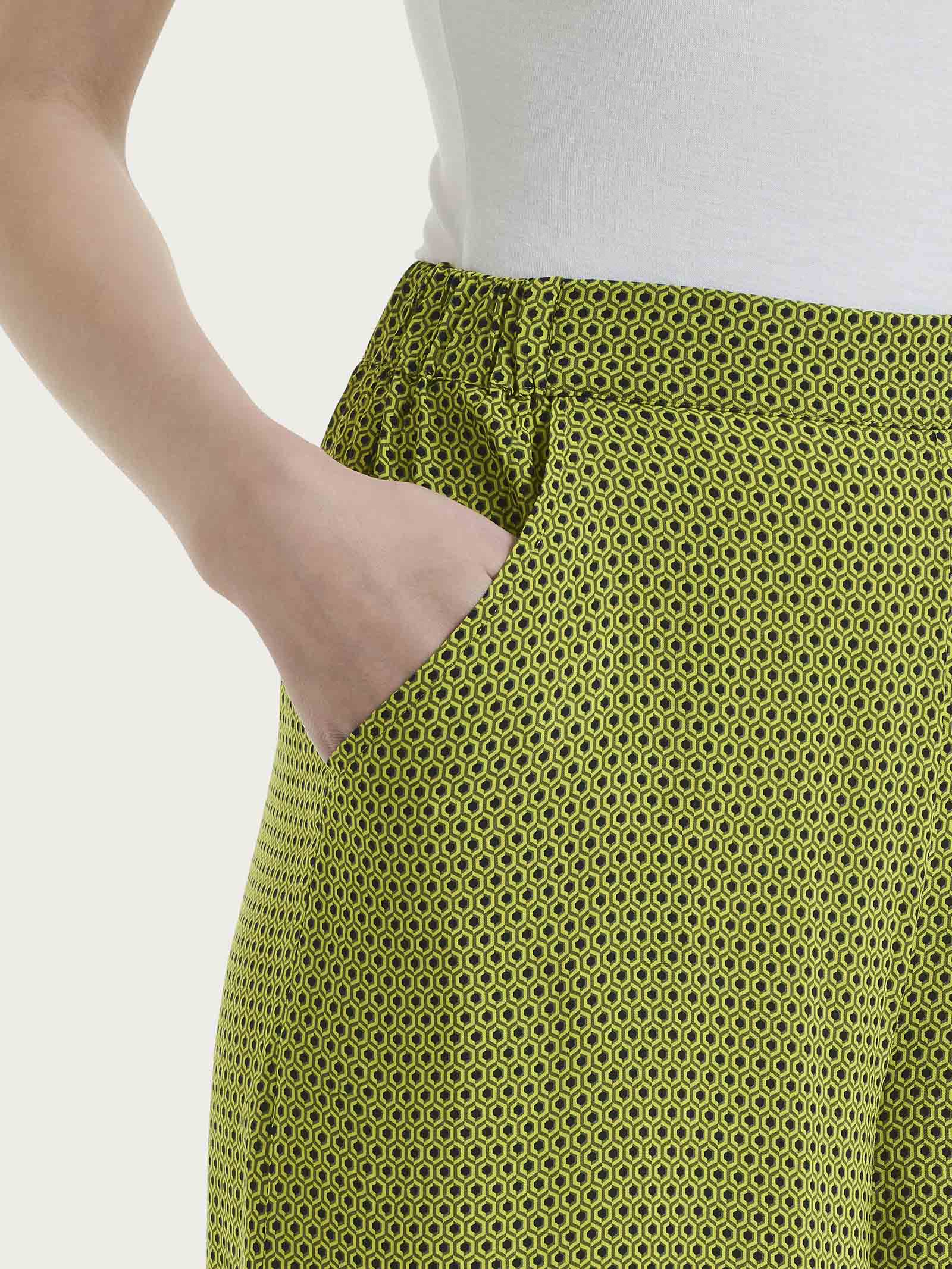 Ragno EcoSeta Pantalone Palazzo The Wide Leg Fant. Sphagnum